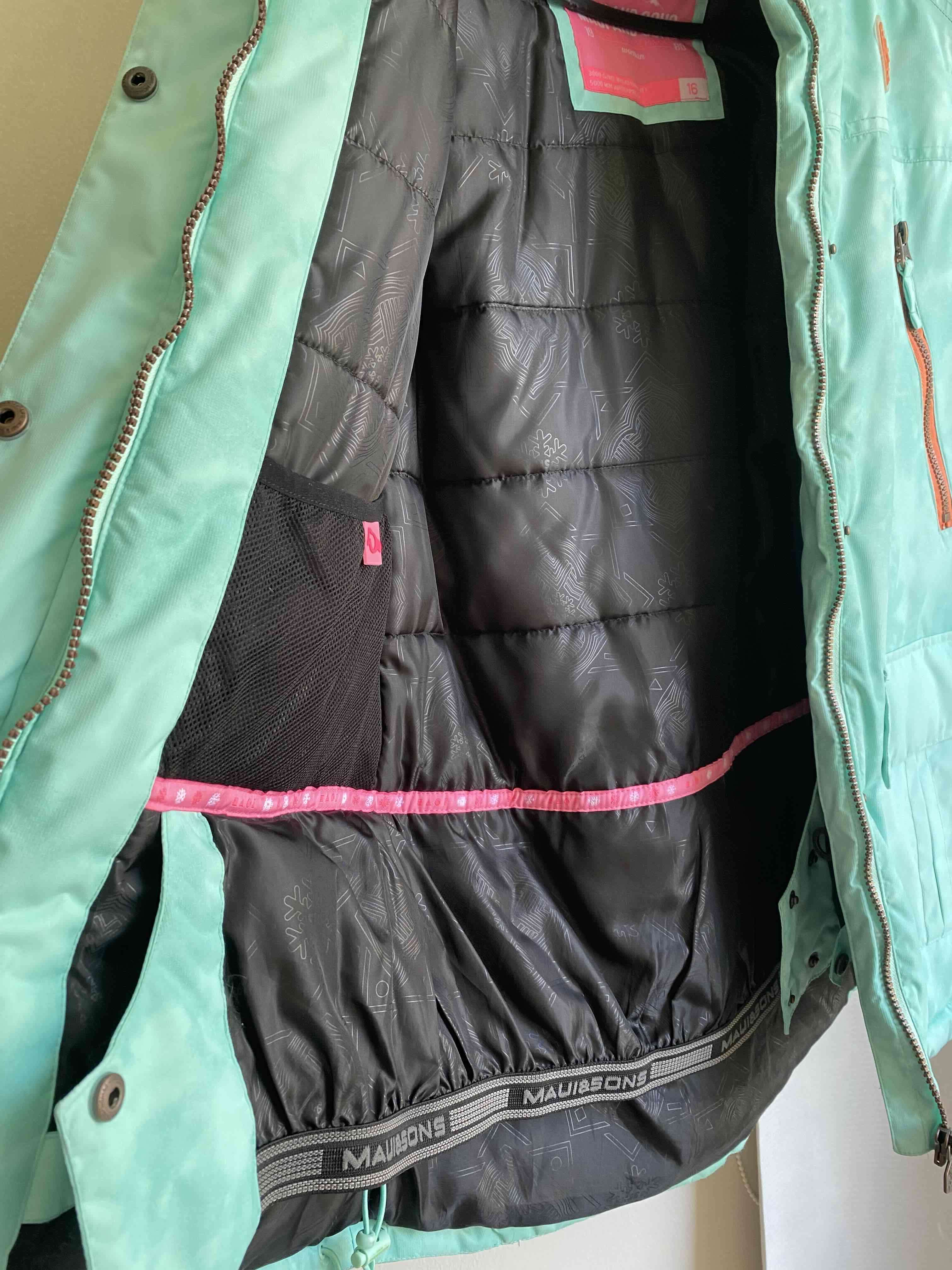 Chaqueta verde agua con capucha - miniatura 4