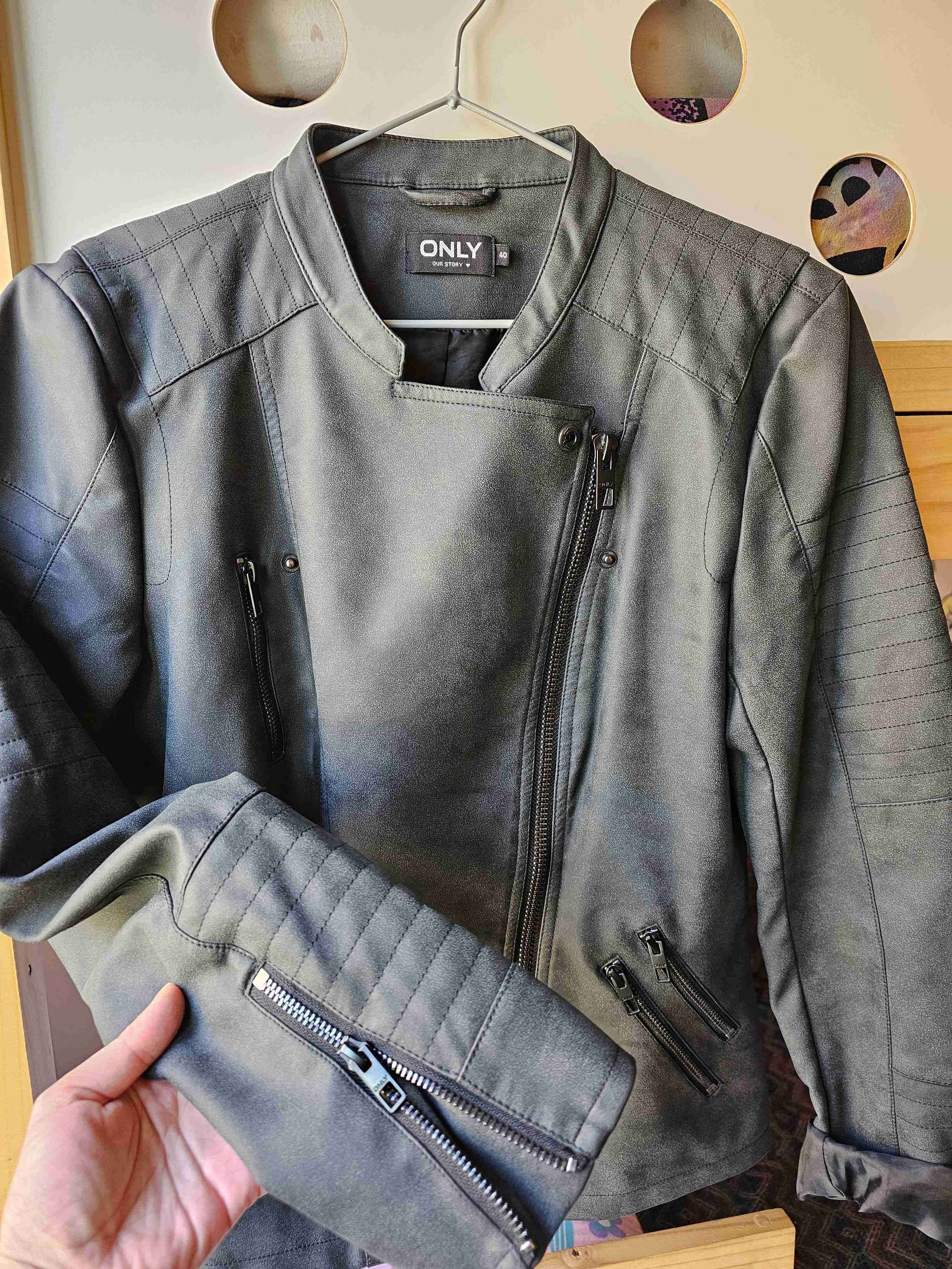 Chaqueta de cuero graficada ONLY - miniatura 2