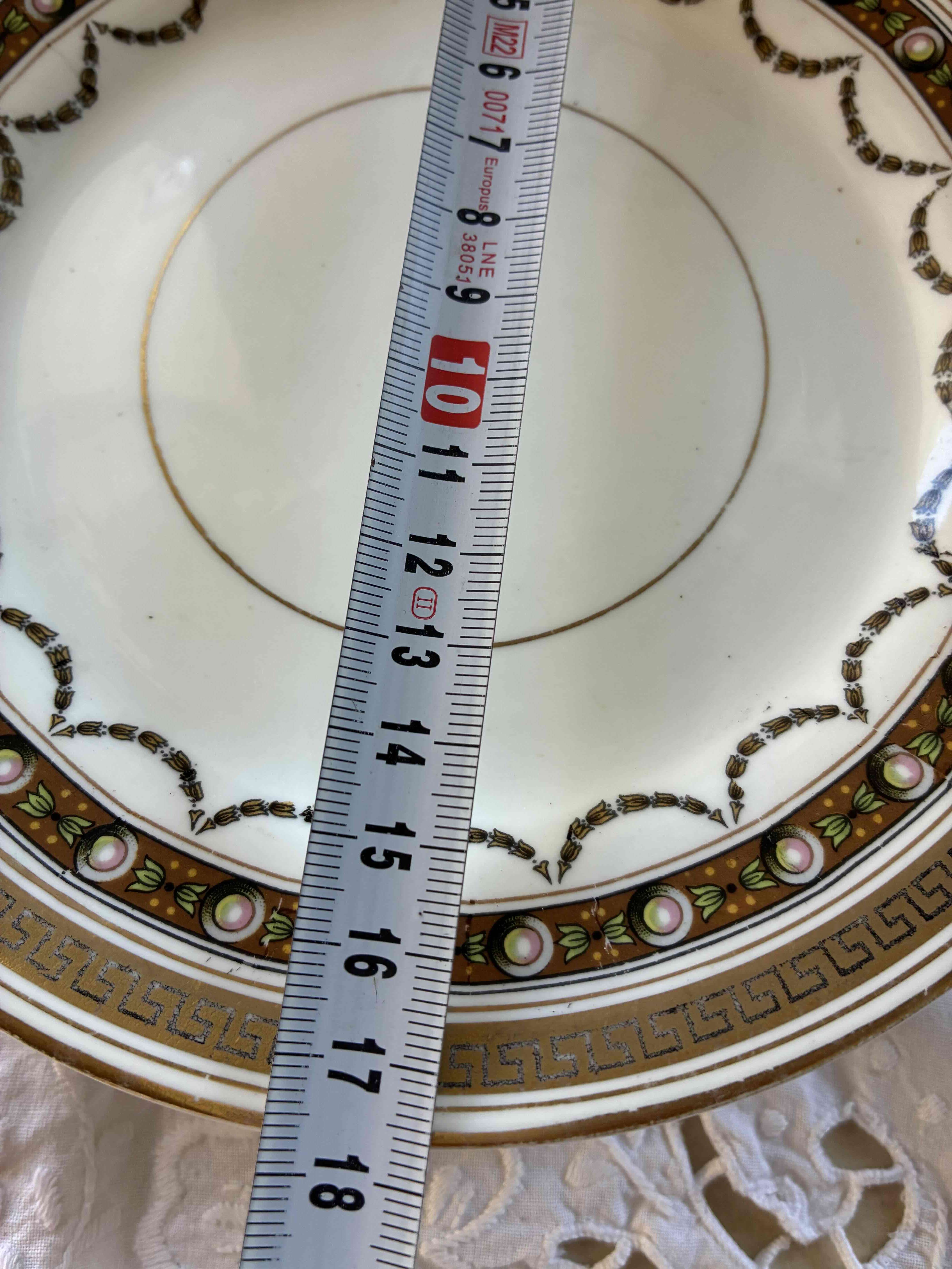 4 platos ingleses de porcelana - miniatura 2