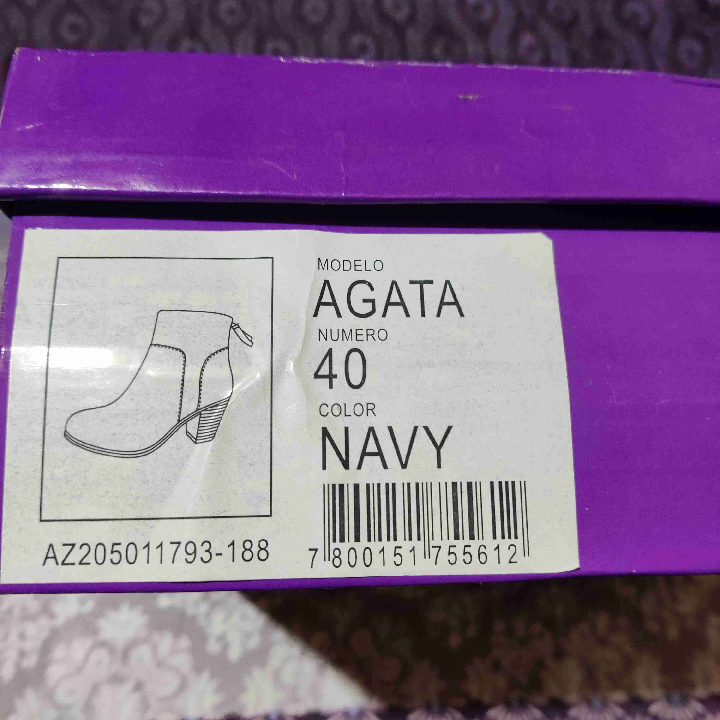 Botines azules de tacón número 40 - miniatura 2