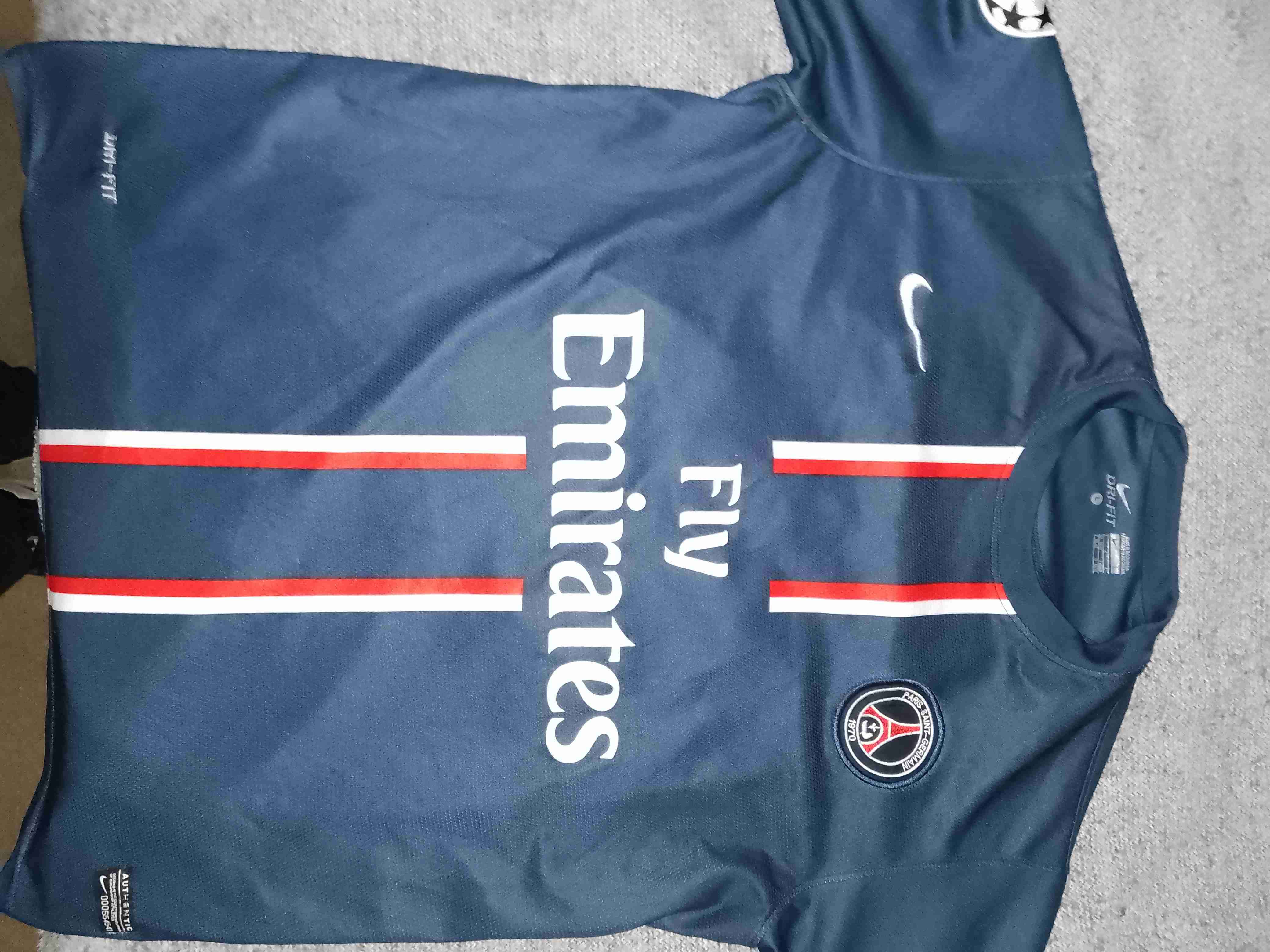 Camiseta PSG Nike azul talla L - miniatura 1