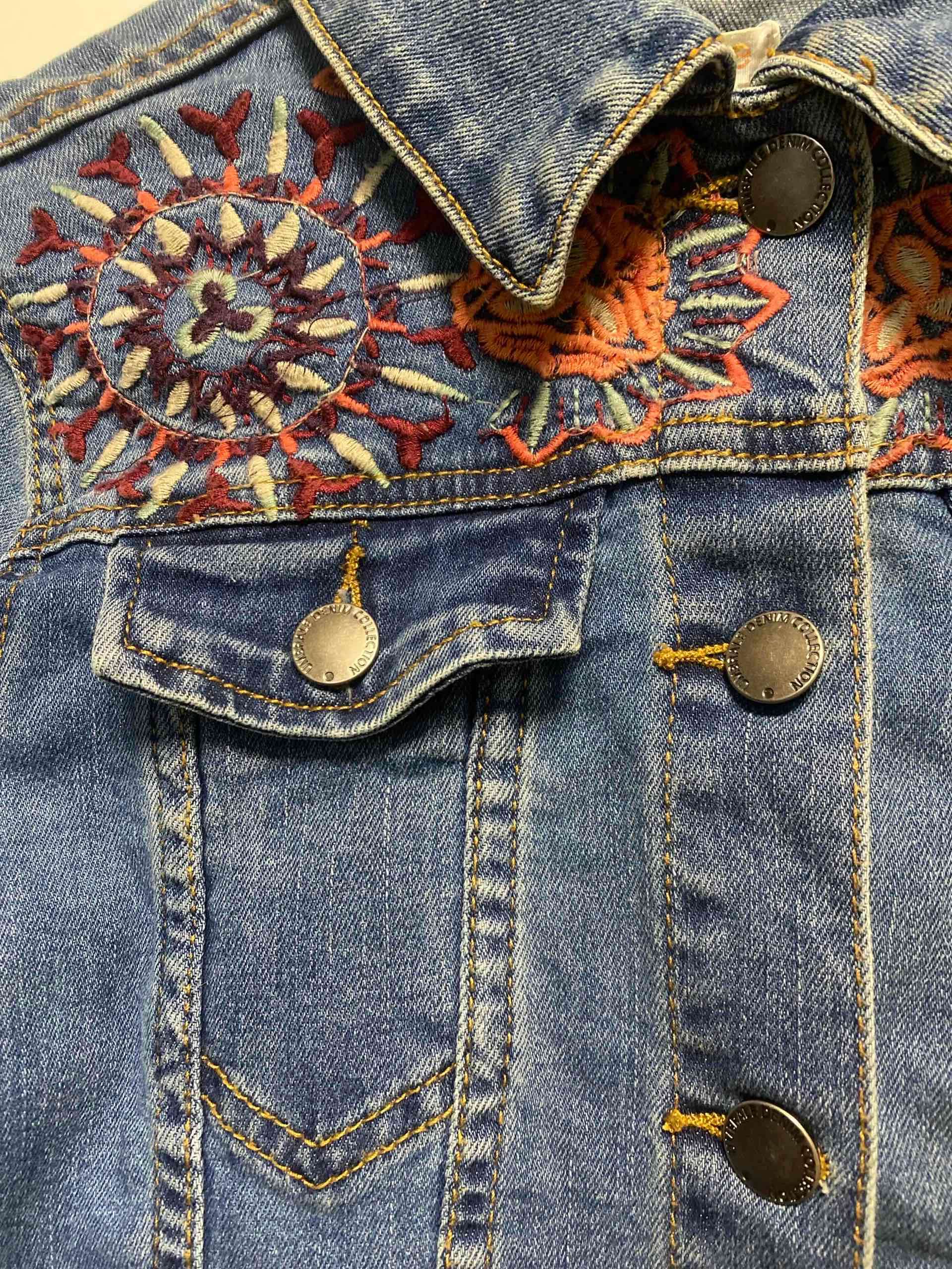 Chaqueta denim bordada Umbrale - miniatura 3