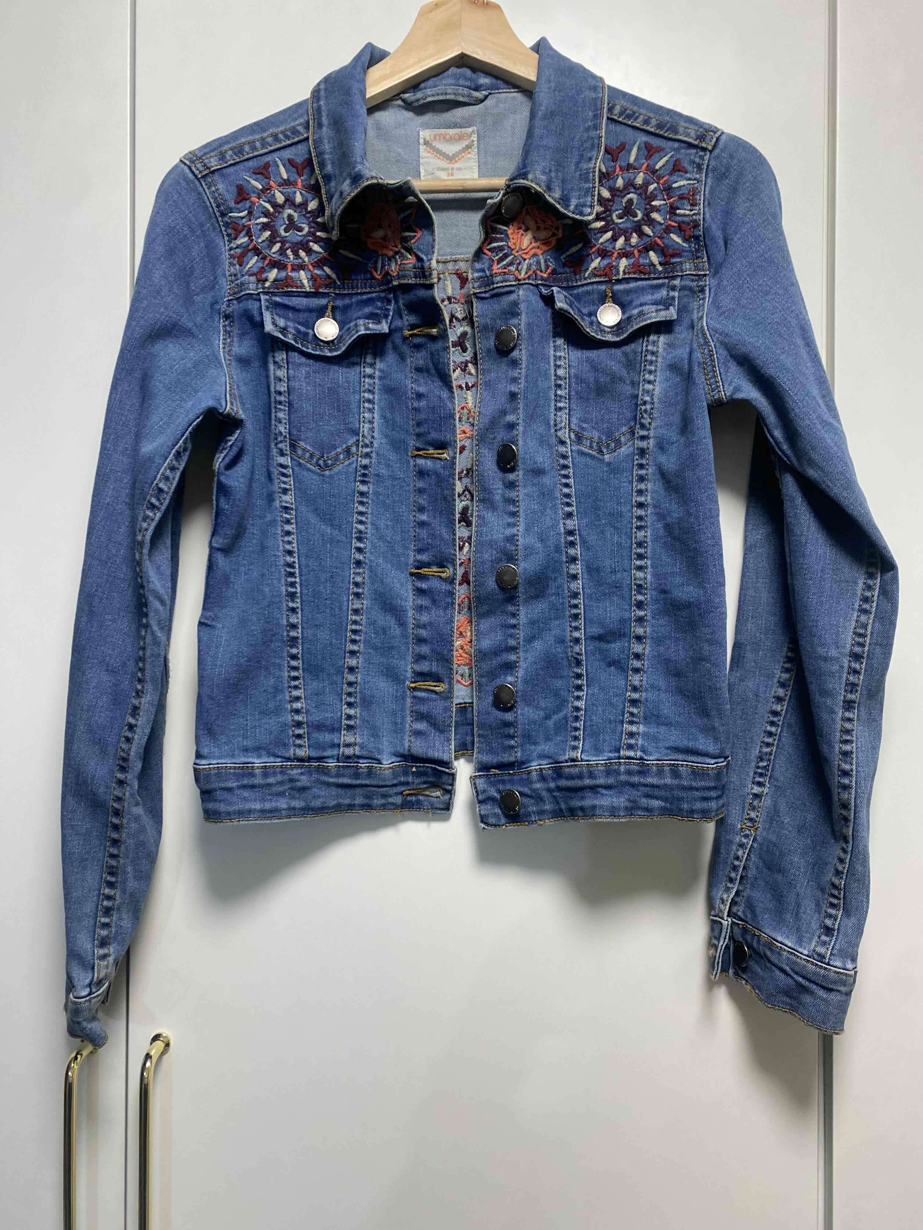 Chaqueta denim bordada Umbrale - miniatura 5