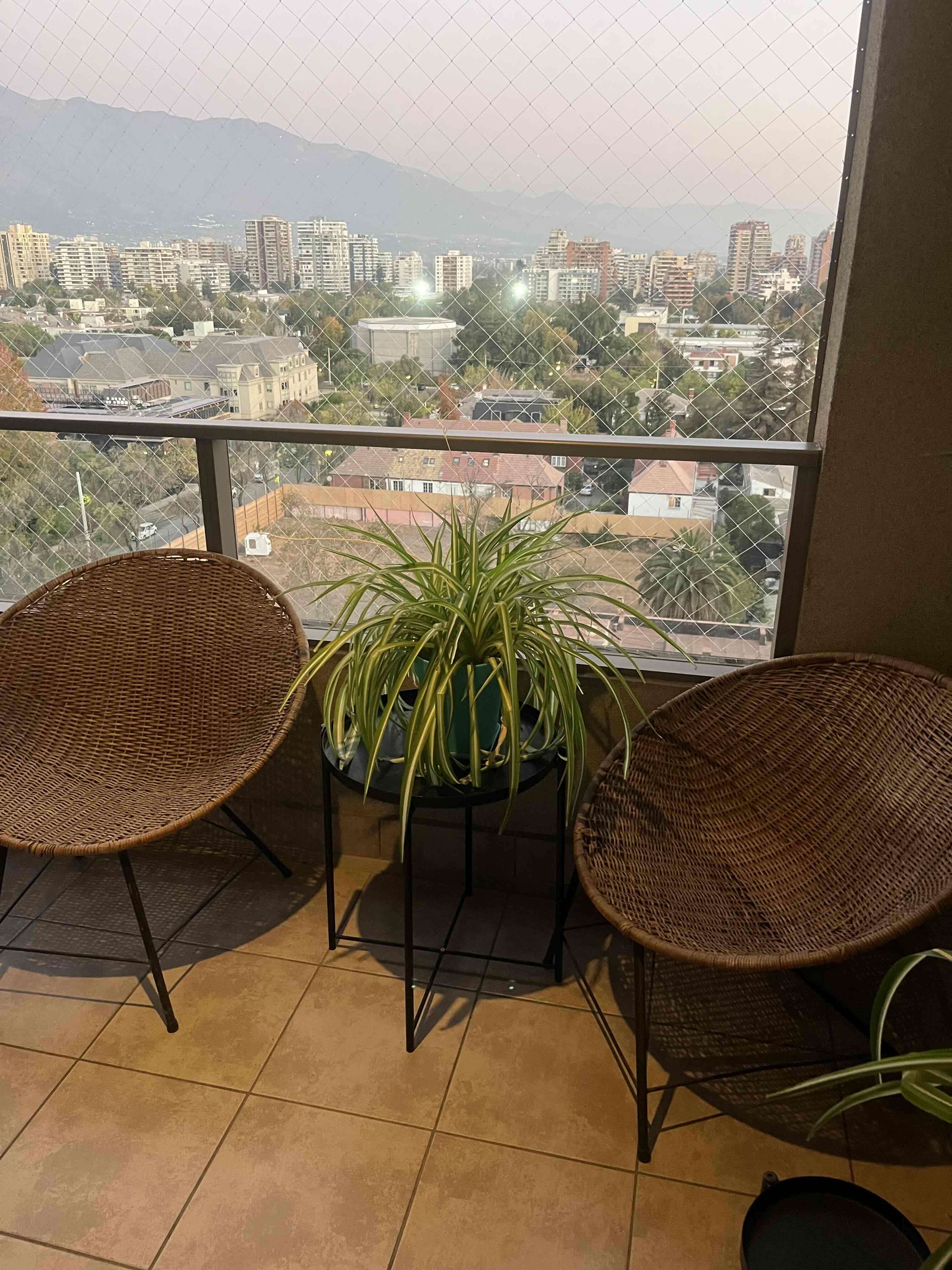 Juego de sillas de mimbre para balcón - miniatura 3