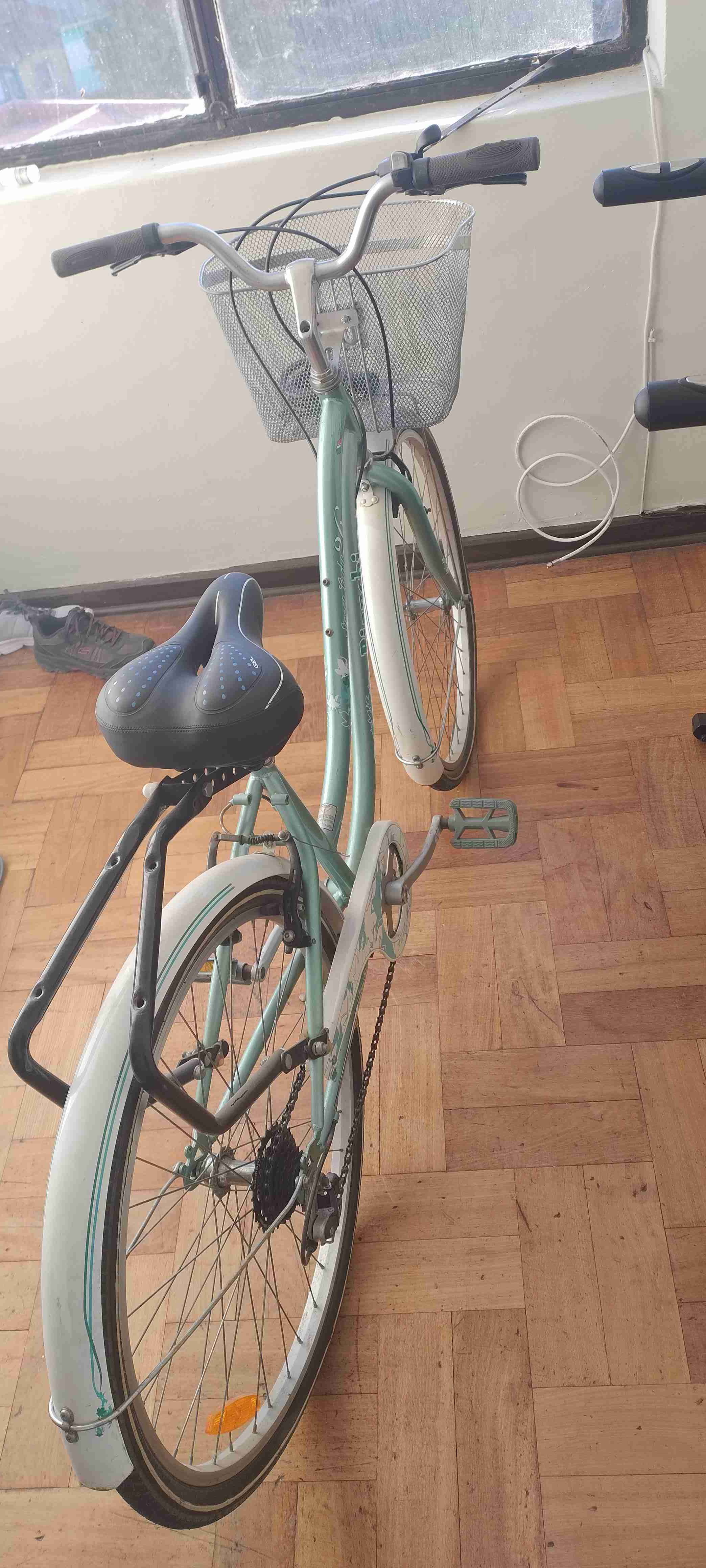 Bicicleta urbana Bianchi con canasto Aro 26 - miniatura 2