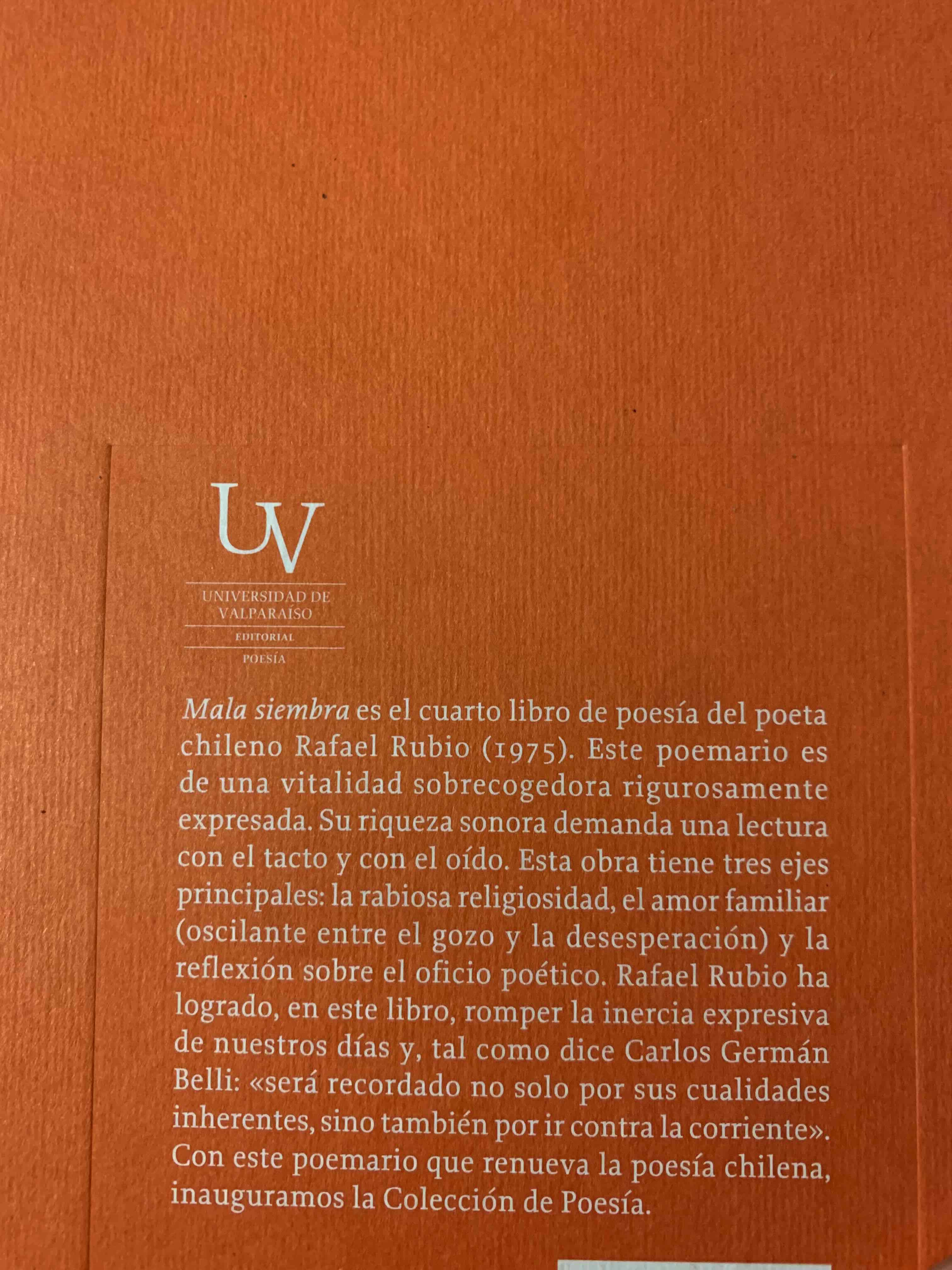 Libro Mala Siembra - Rafael Rubio - miniatura 2