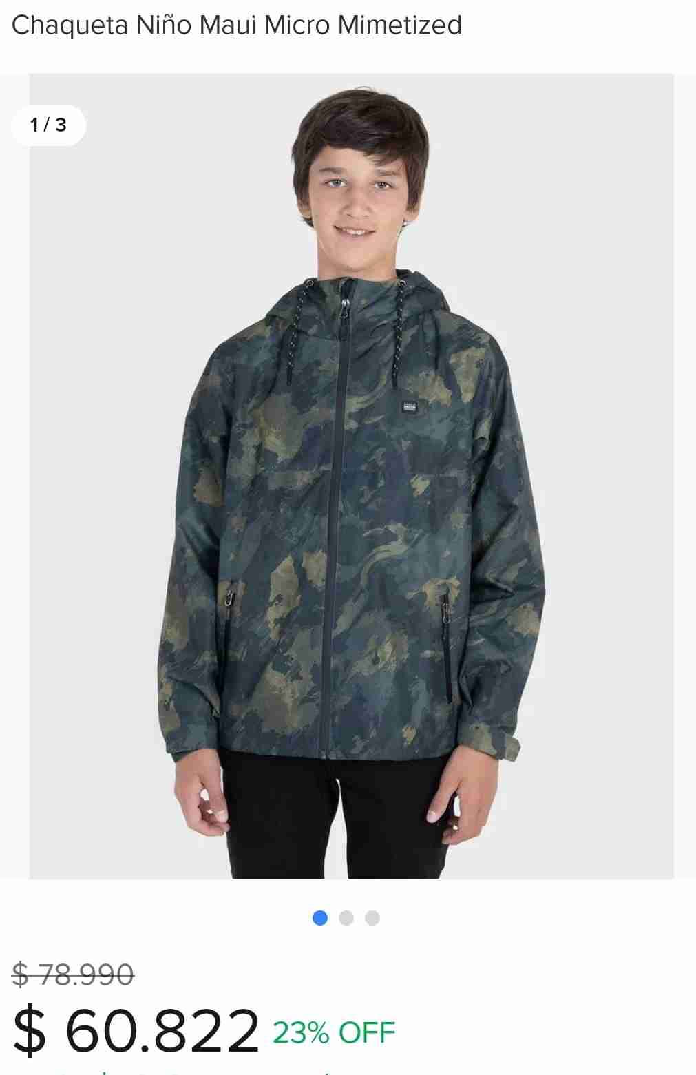 Chaqueta impermeable con capucha - miniatura 2