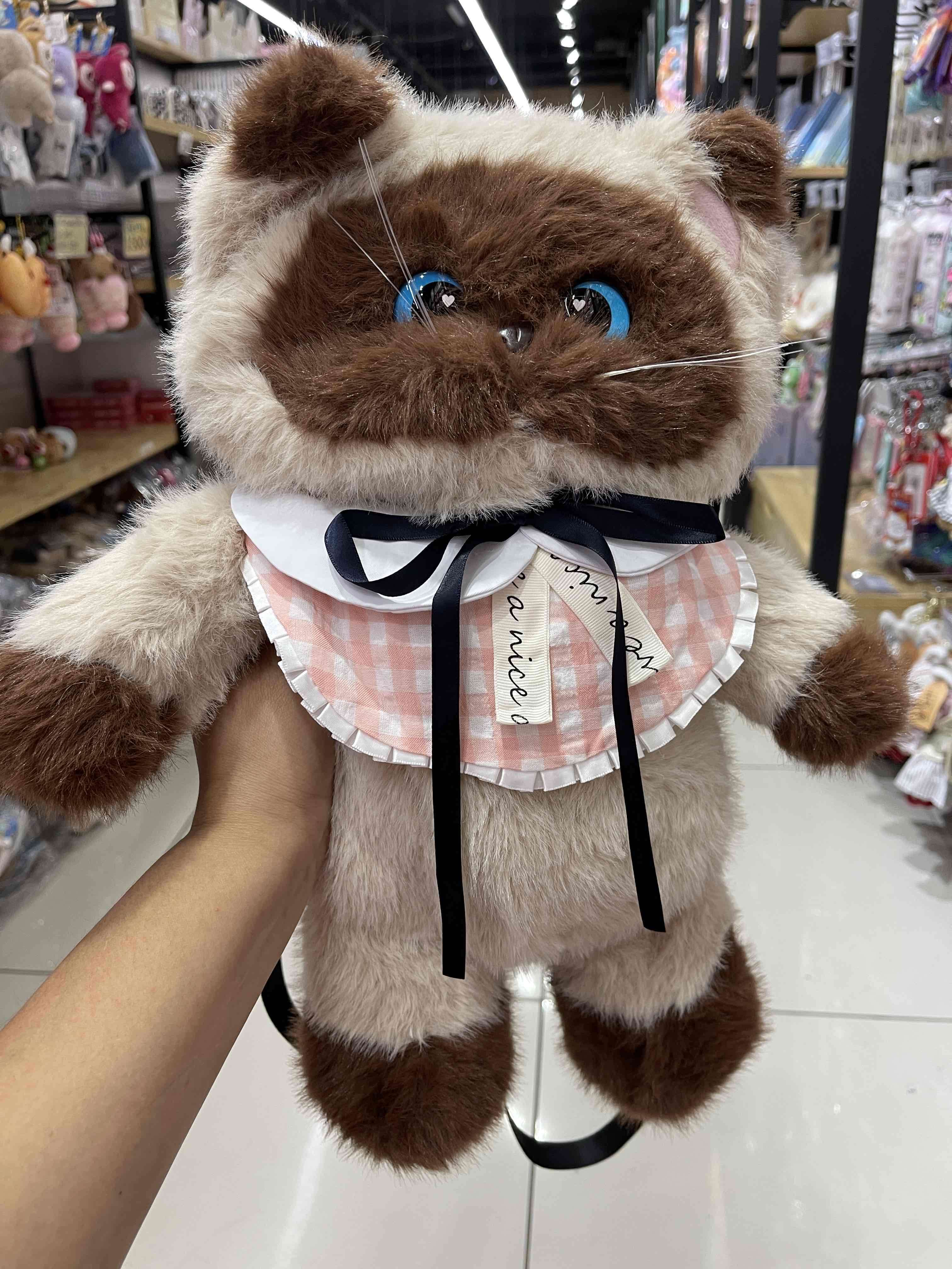 Mochila de gato peludo - miniatura 2