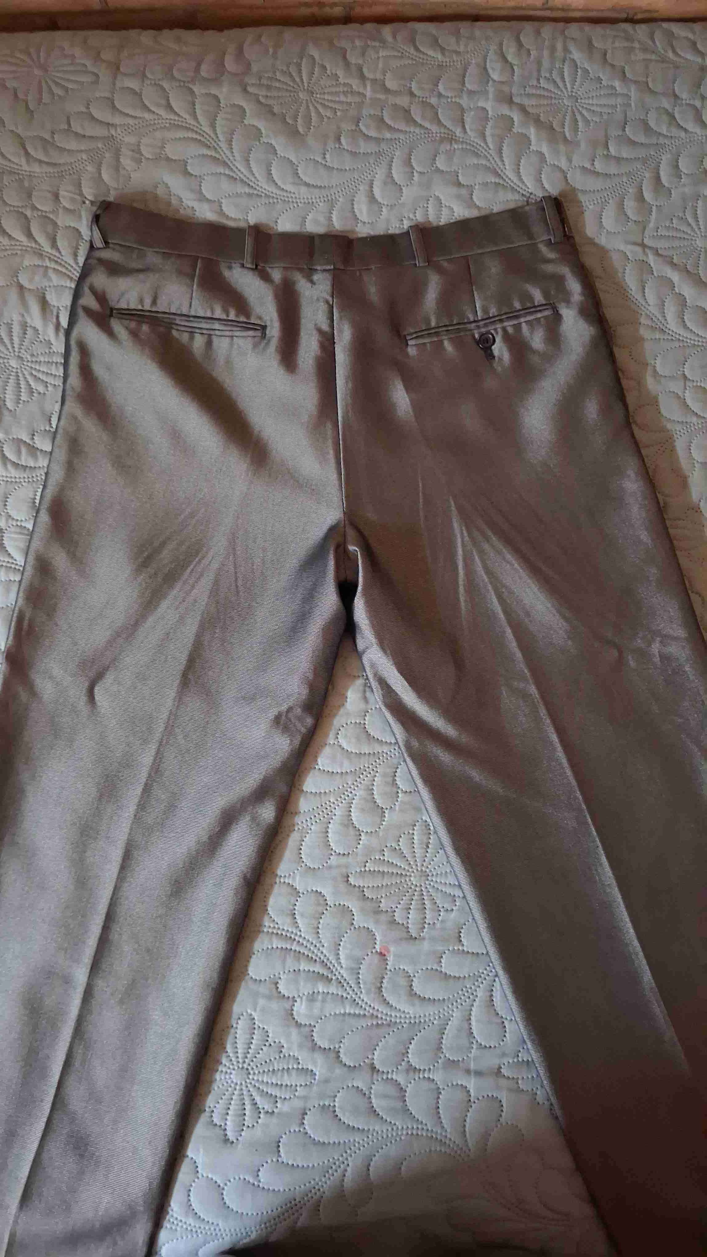 Pantalón de vestir gris - miniatura 1