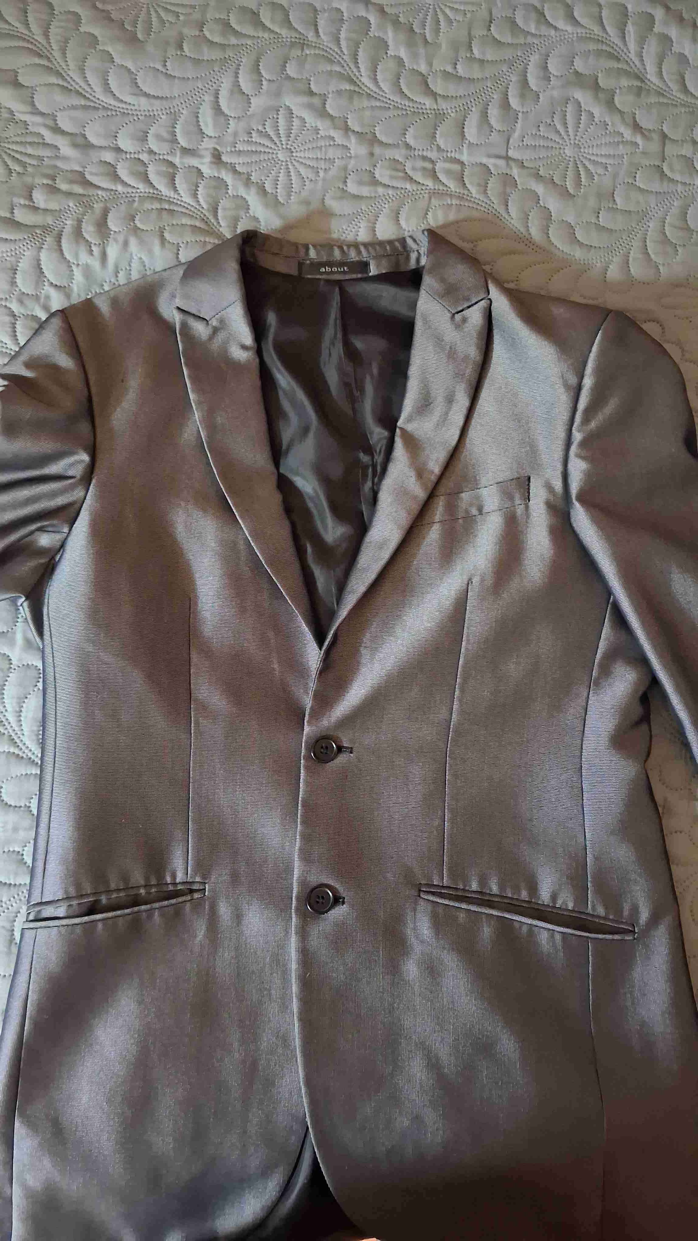 Pantalón de vestir gris - miniatura 4