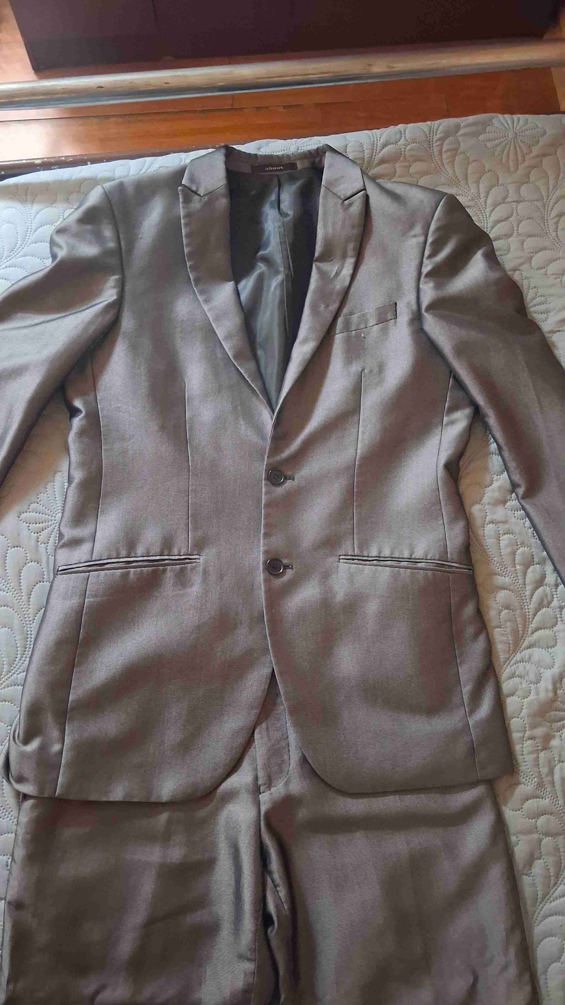 Pantalón de vestir gris - miniatura 5