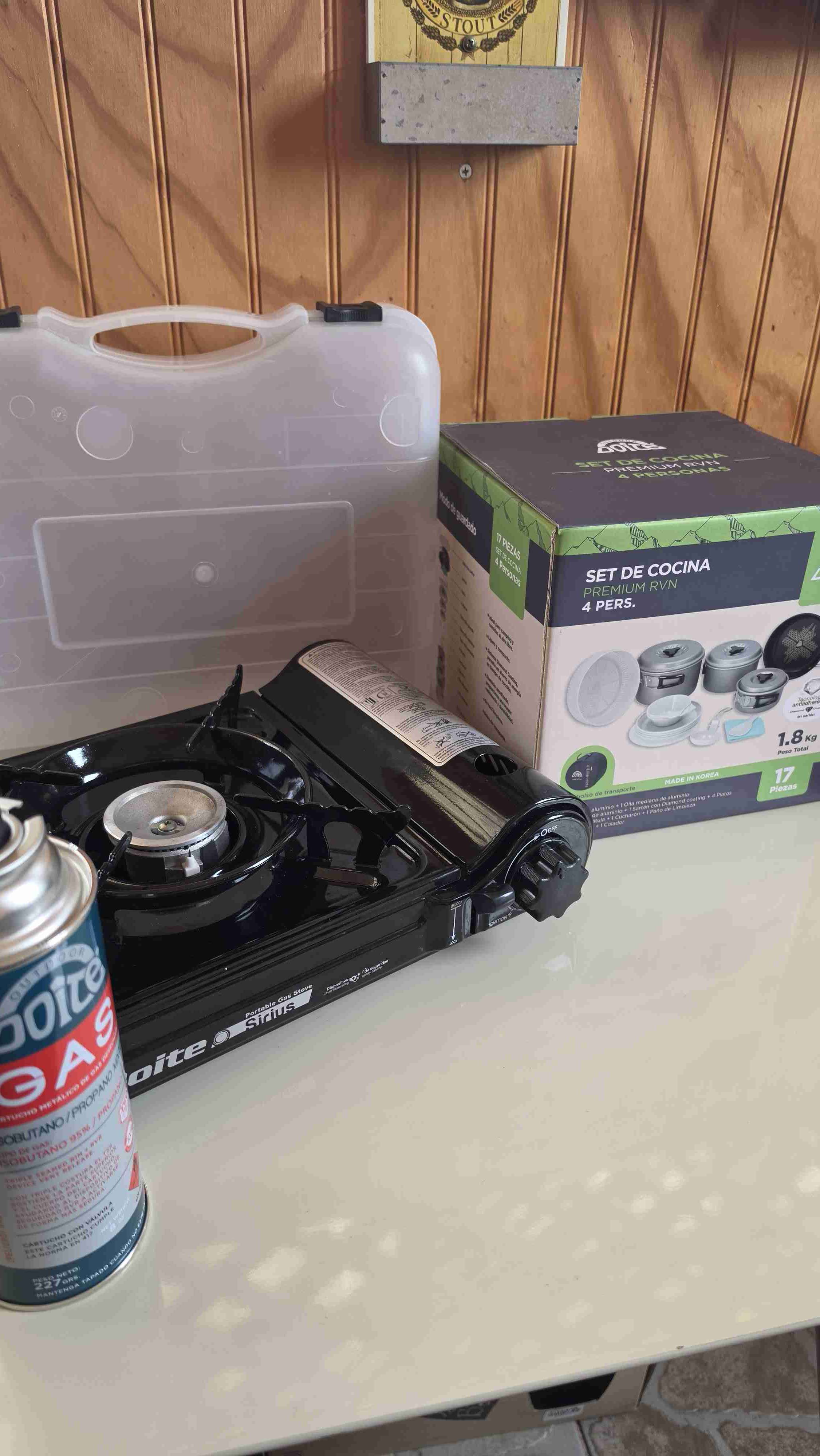 Cocinilla portátil con gas incluida - miniatura 1