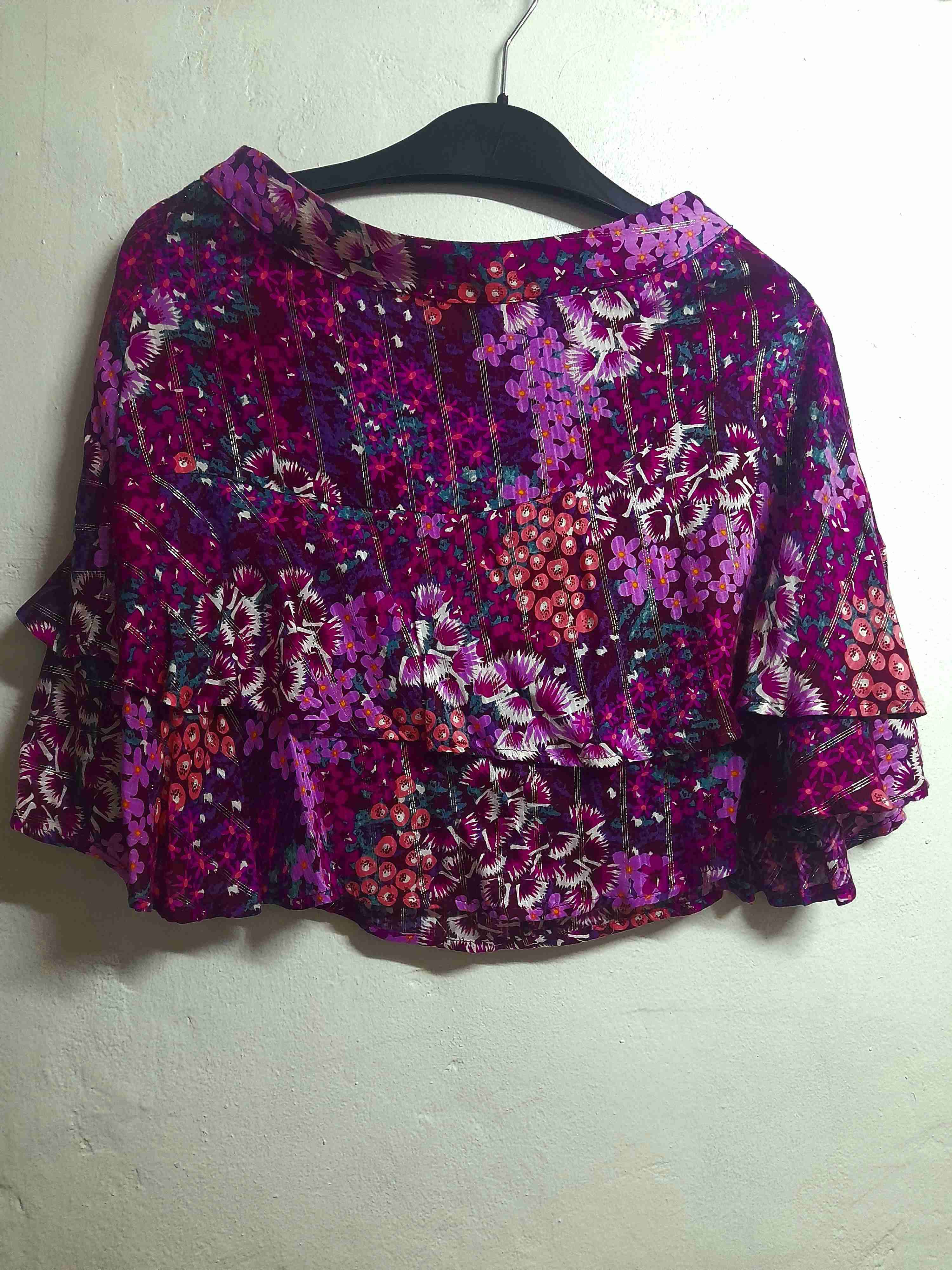 Falda corta estampada floral