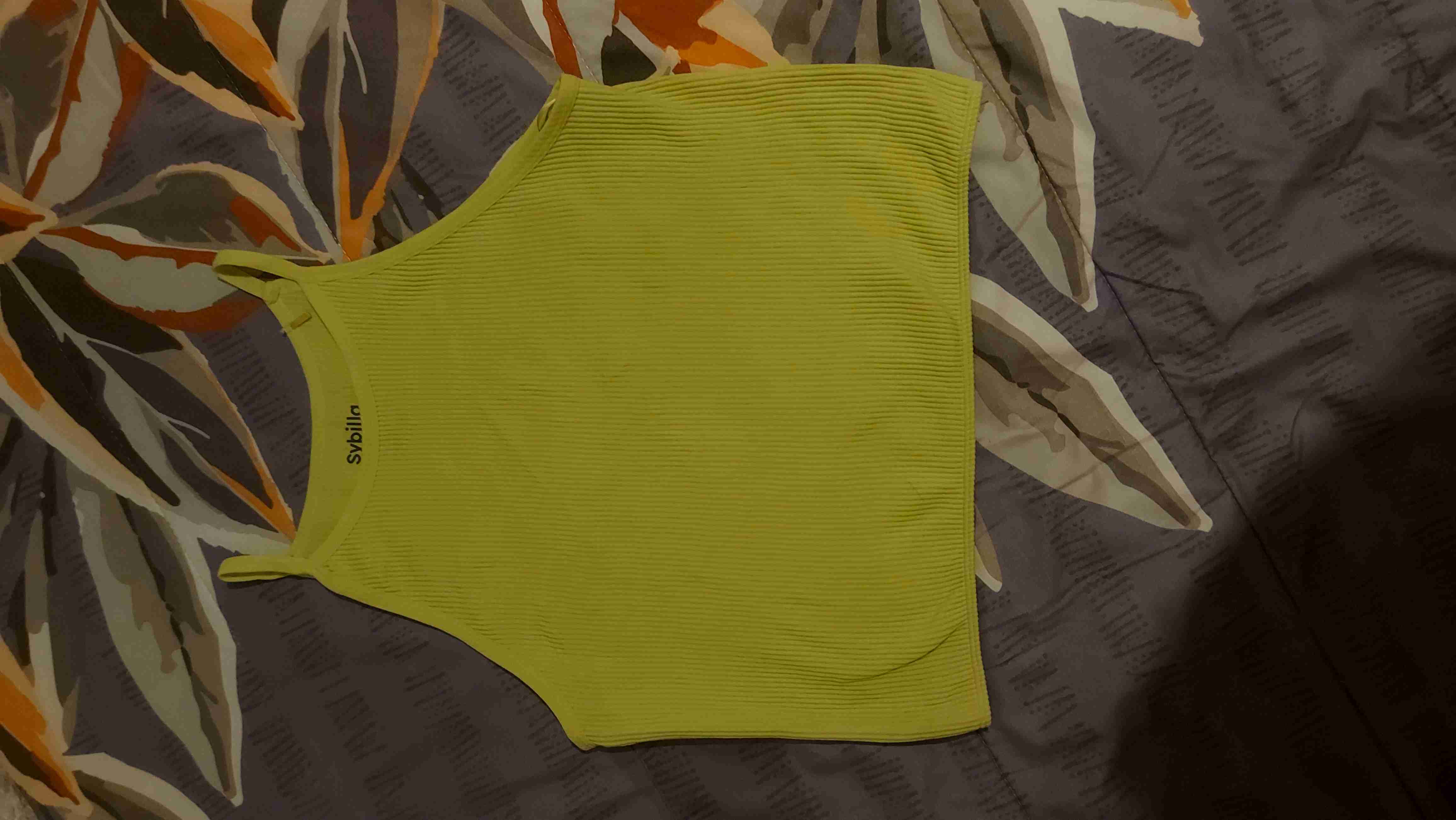 Camiseta sin mangas amarillo fluor - miniatura 1