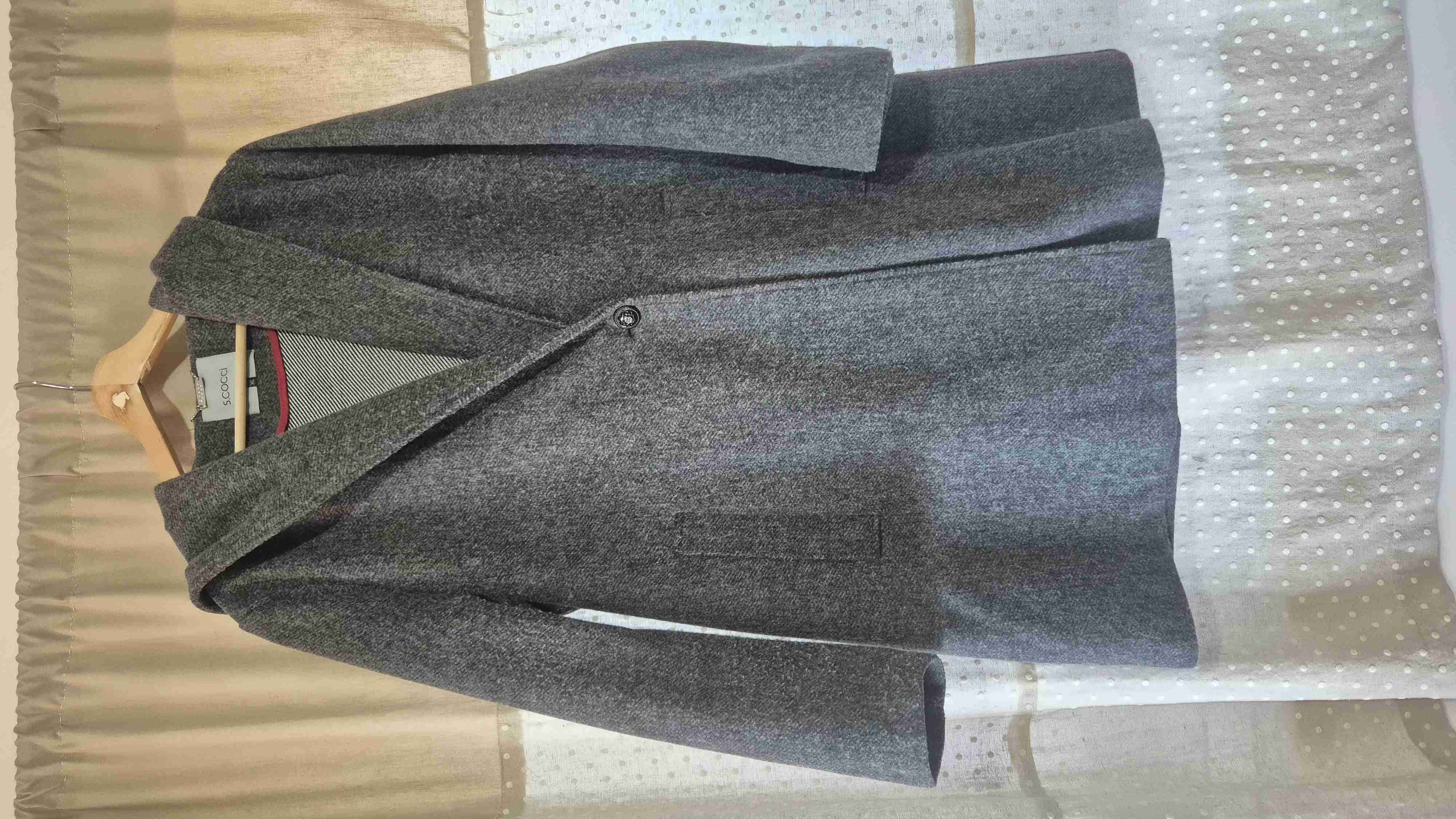 Abrigo gris con capucha s.cocci - miniatura 1