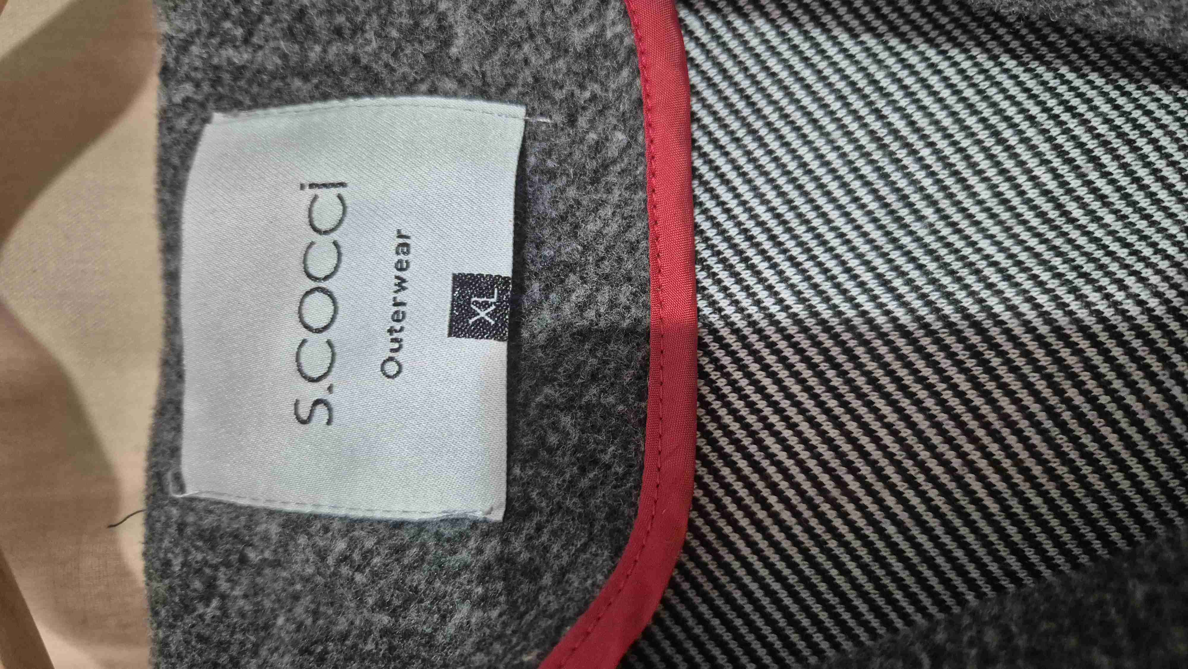 Abrigo gris con capucha s.cocci - miniatura 3