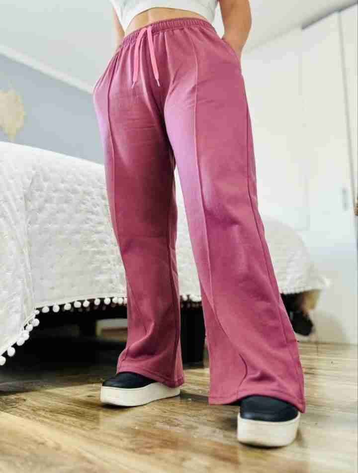 Pantalones anchos rosados