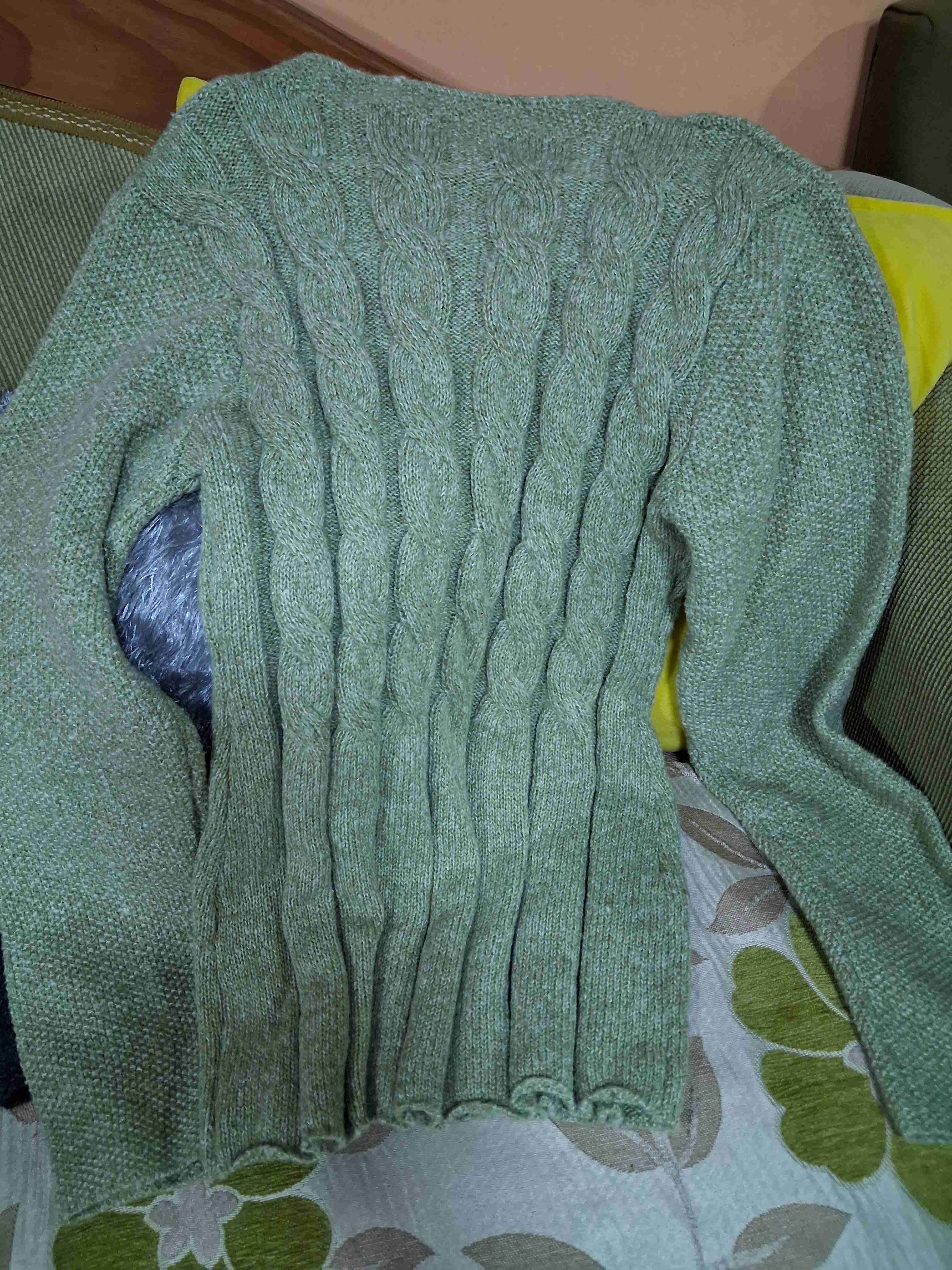 Chaleco gris  y verde abotonado - miniatura 3