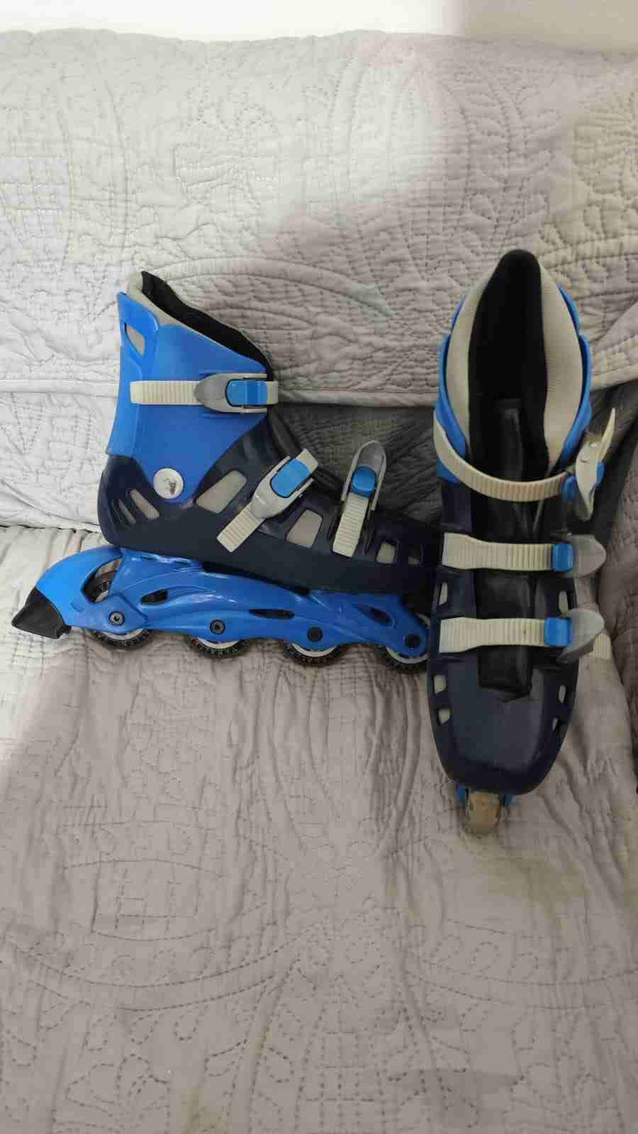 Patines de línea azules ajustables - miniatura 3