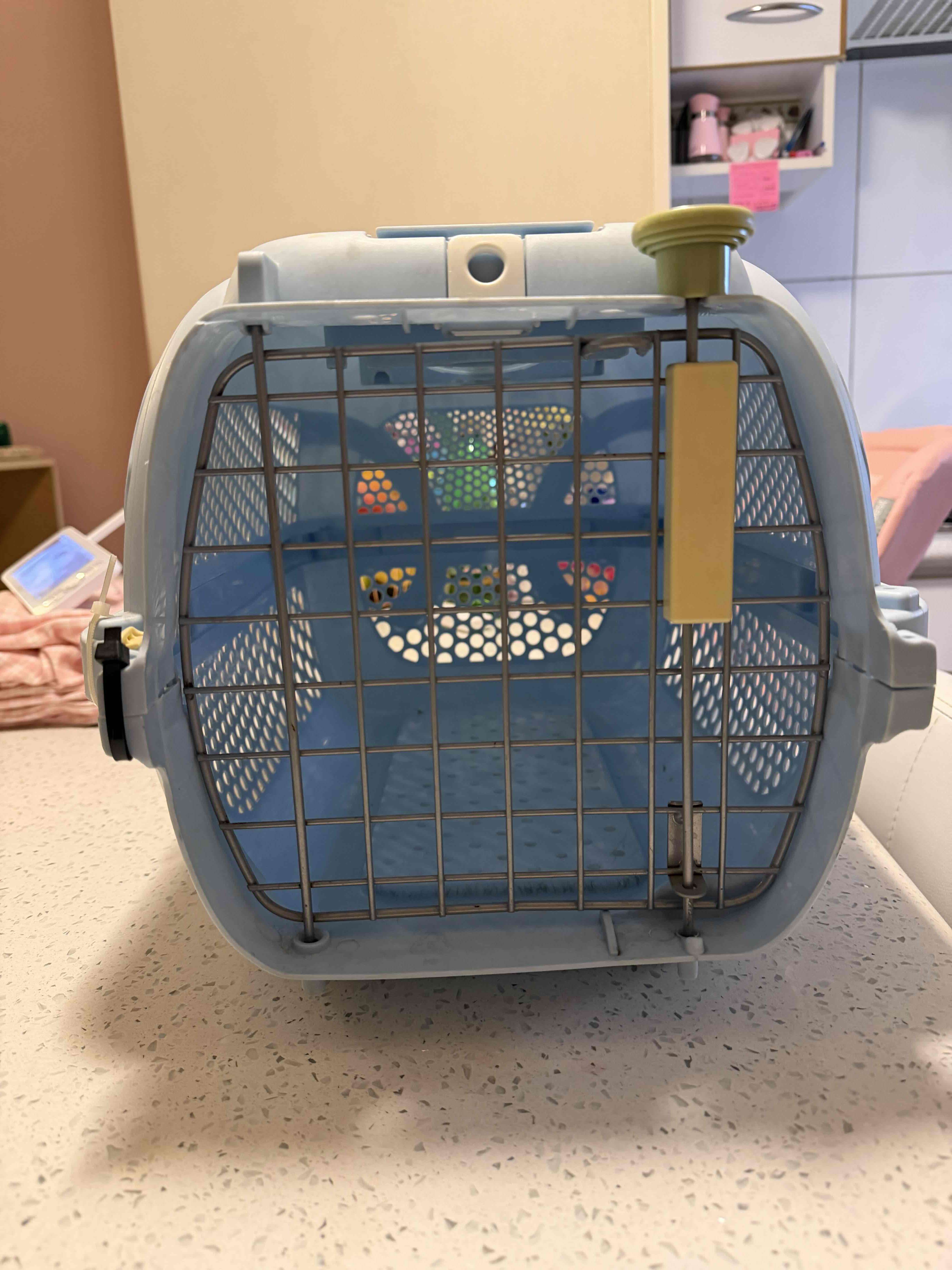 Transportadora para mascotas azul - miniatura 3