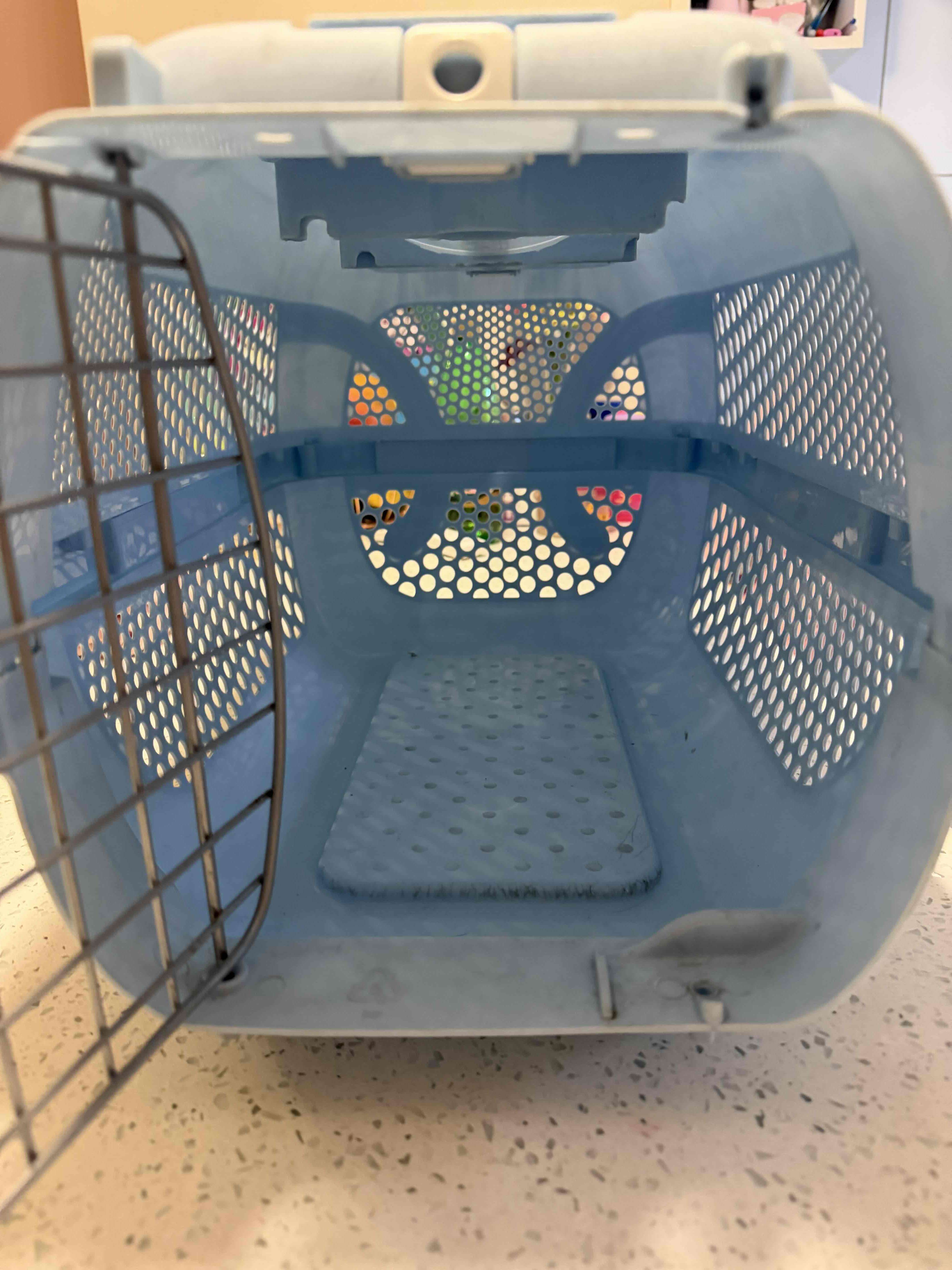 Transportadora para mascotas azul - miniatura 4