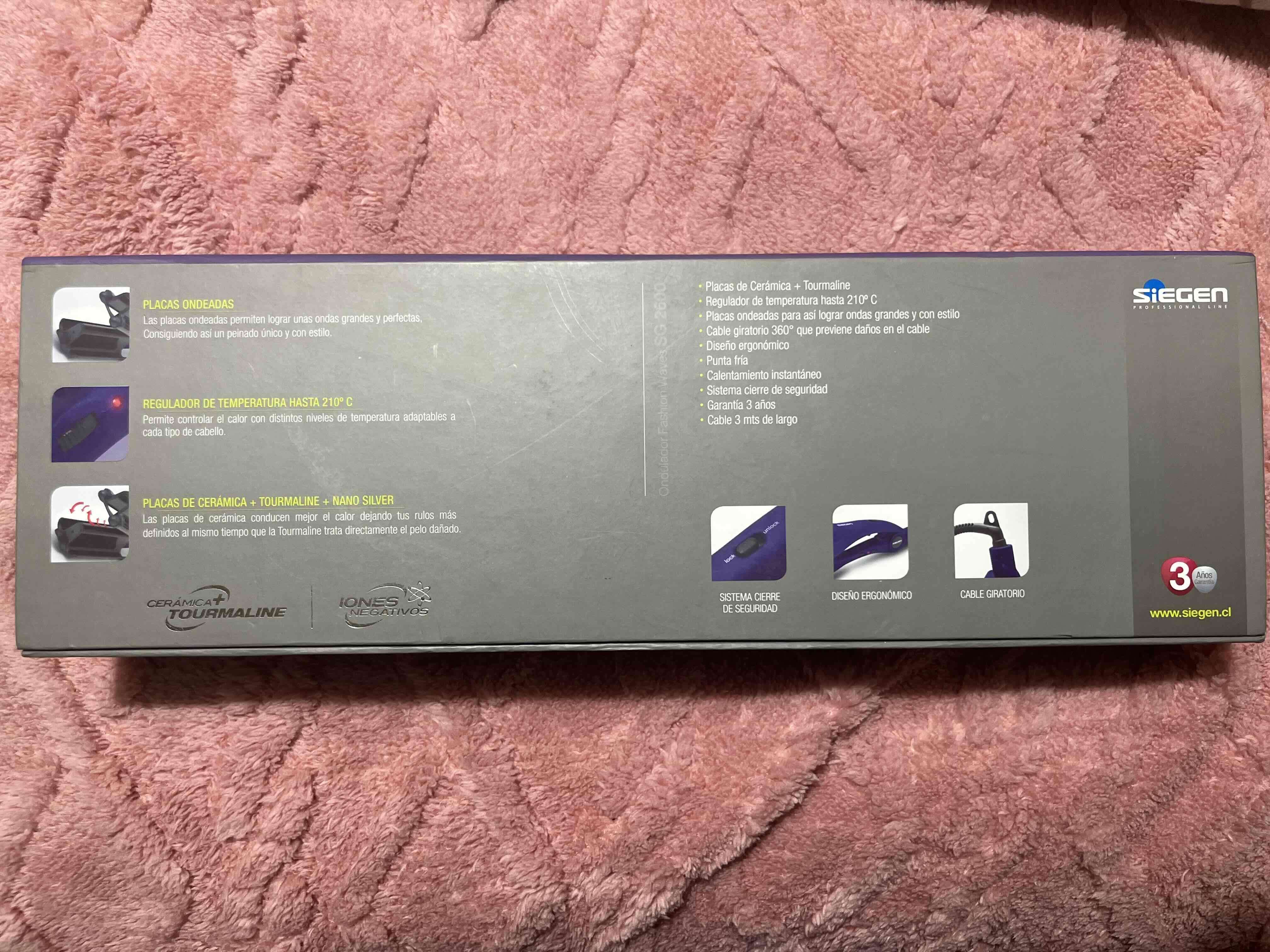 Ondulador Siegen SG 2600 tourmalina - miniatura 2