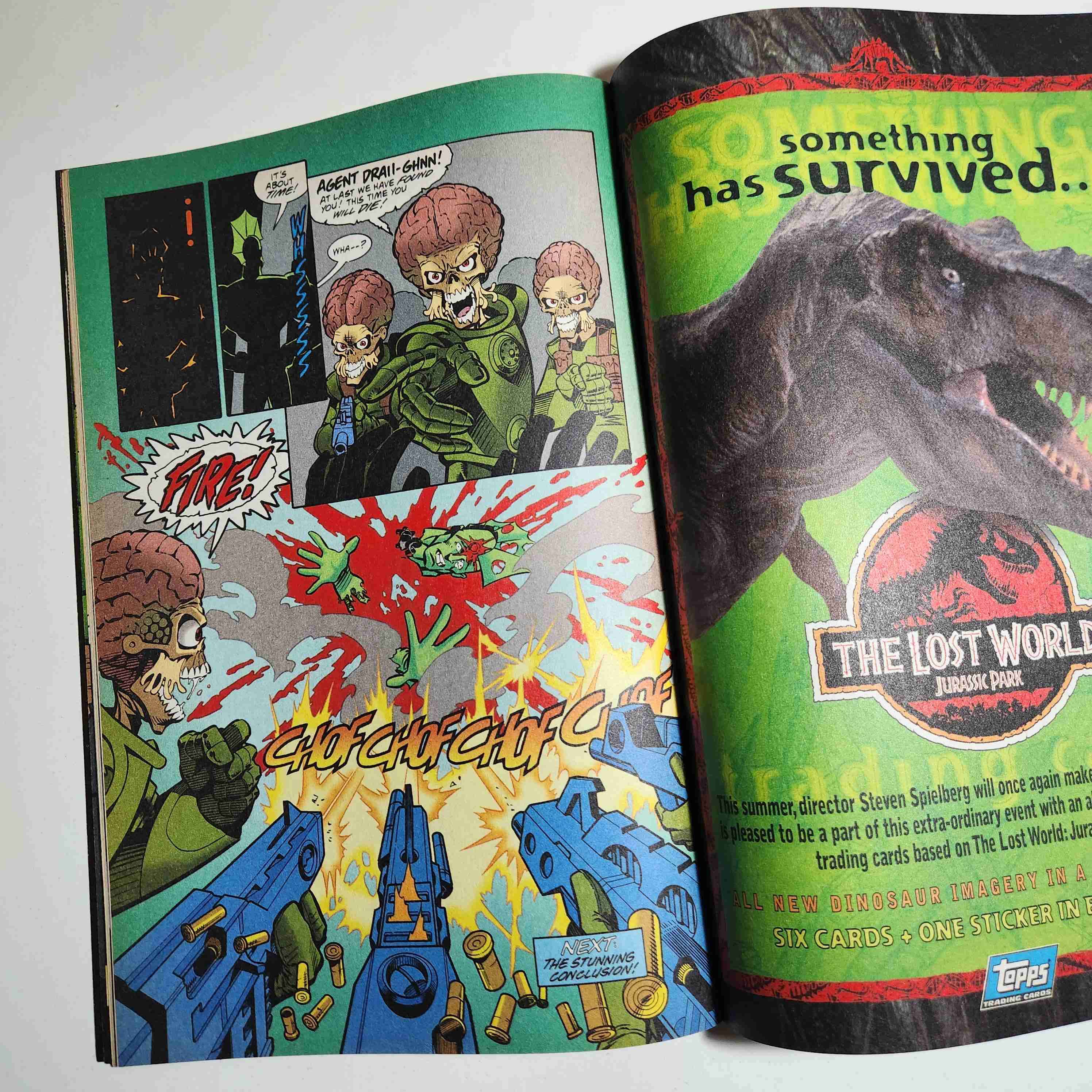 comic MARS ATTACKS the savage dragón 3 1997 🔫👽 - miniatura 5