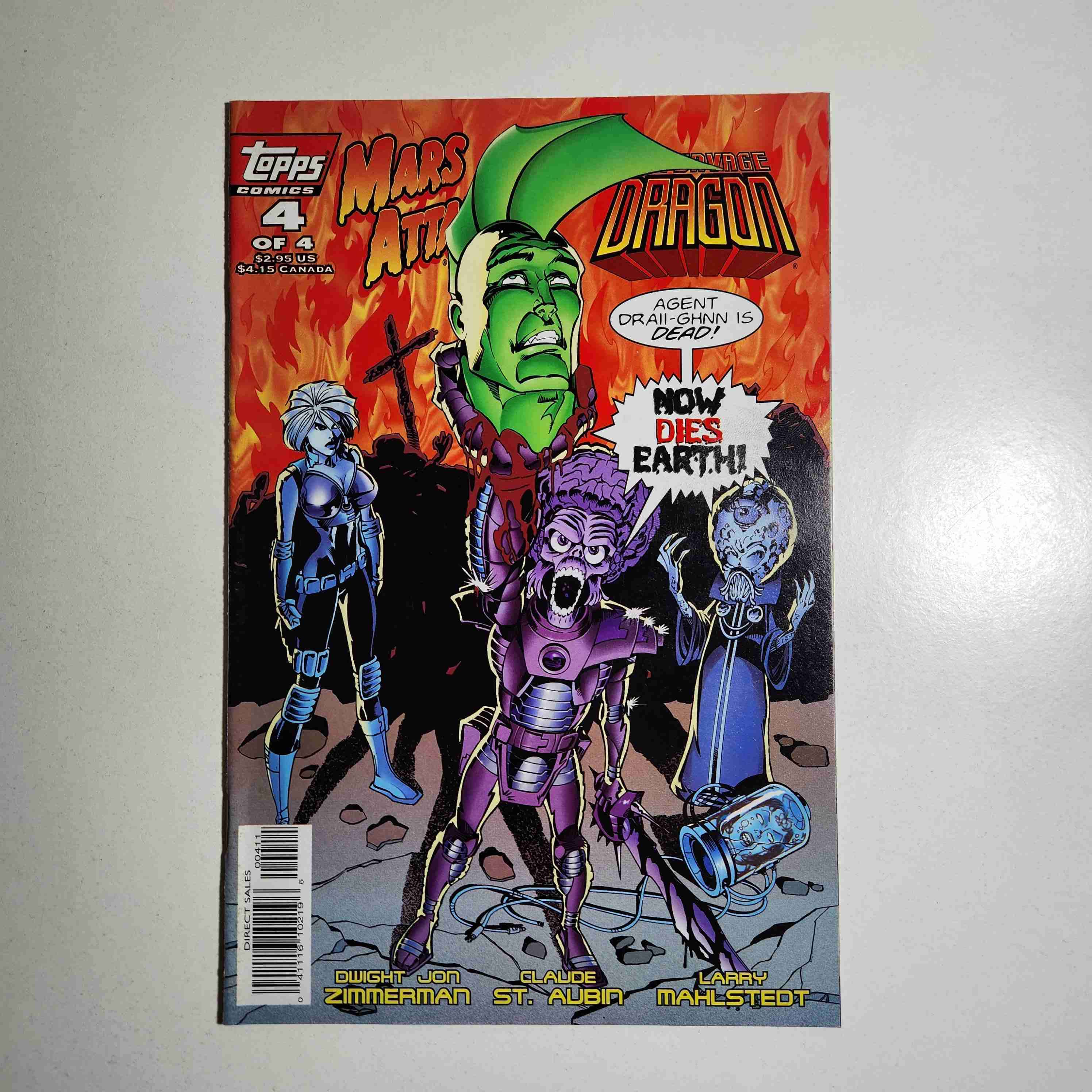 comic MARS ATTACKS the savage dragón 4 1997 🔫👽 - miniatura 1