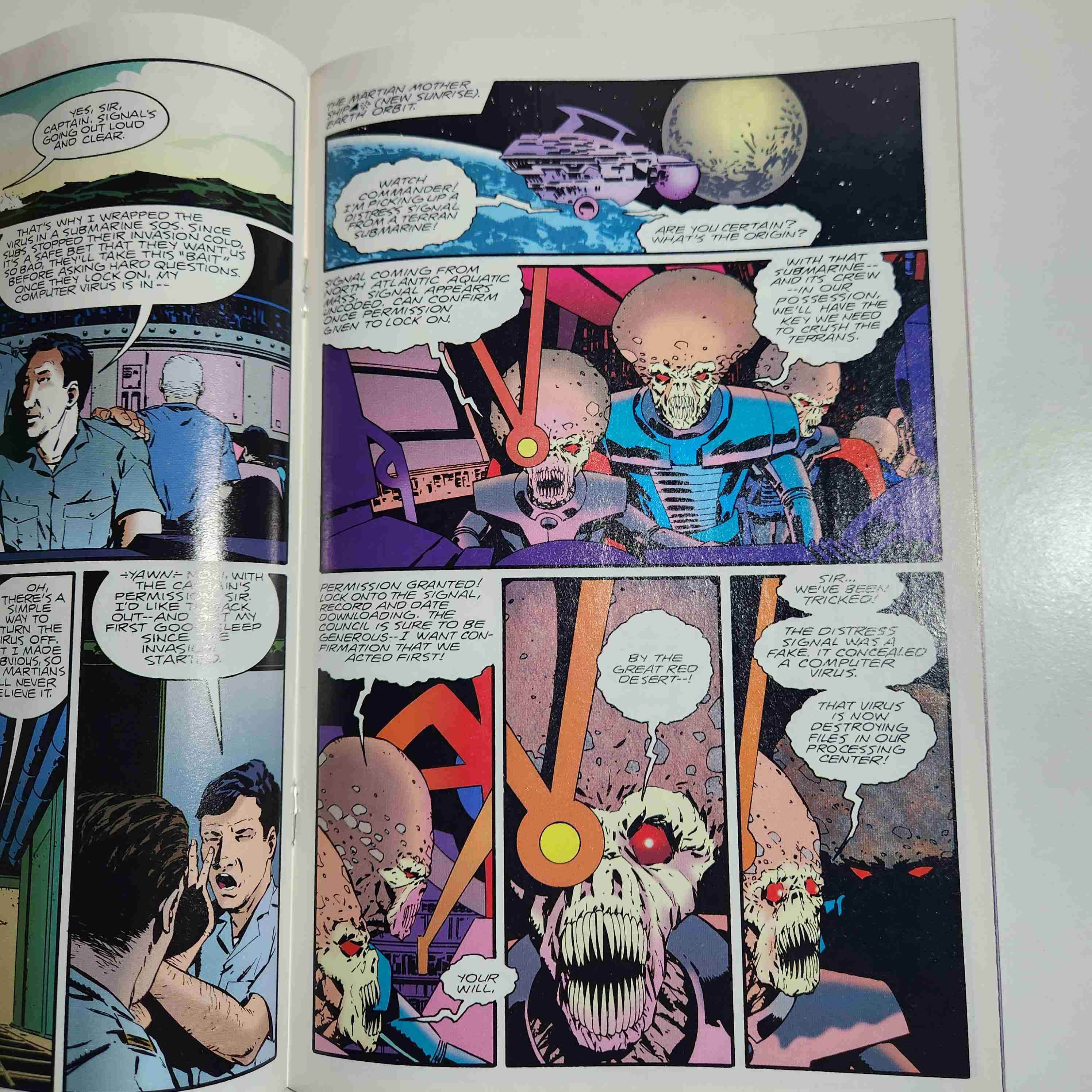 Comic MARS ATTACKS  counterstrike 2 1995 🔫👽 - miniatura 4