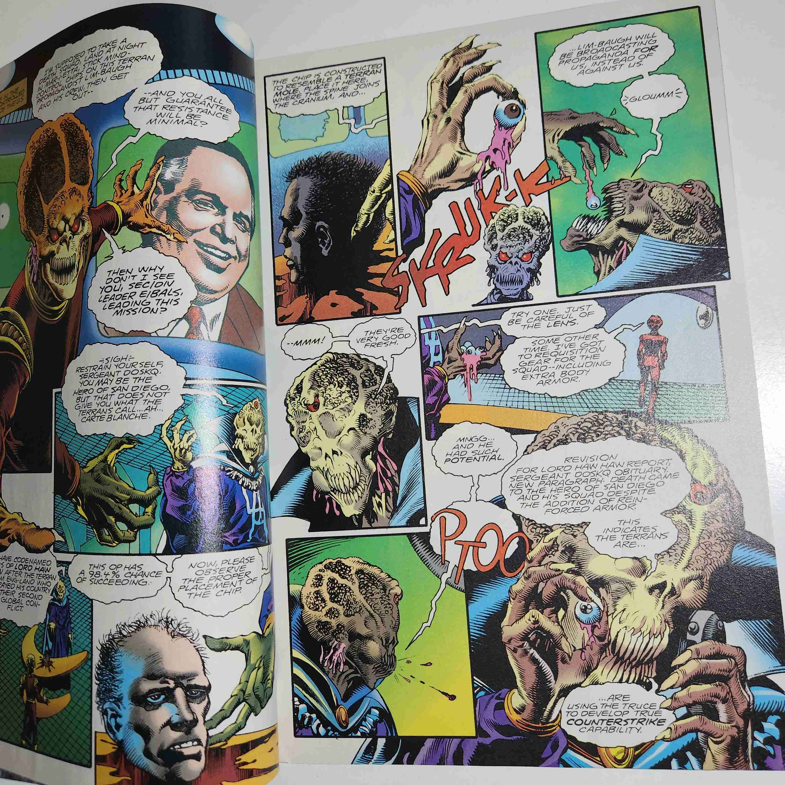 COMIC MARS ATTACKS counterstrike 4 1995 🔫👽 - miniatura 3