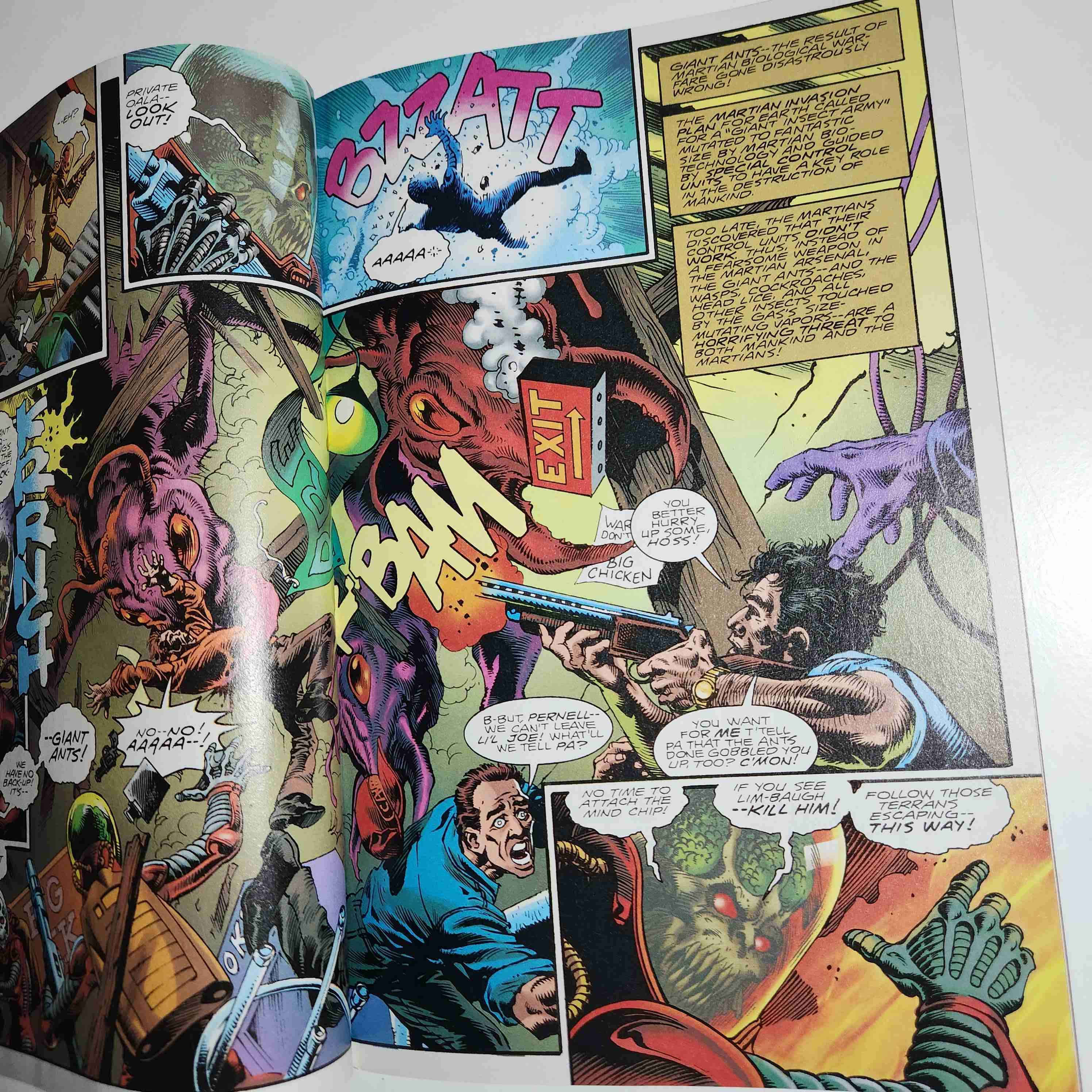 COMIC MARS ATTACKS counterstrike 4 1995 🔫👽 - miniatura 4