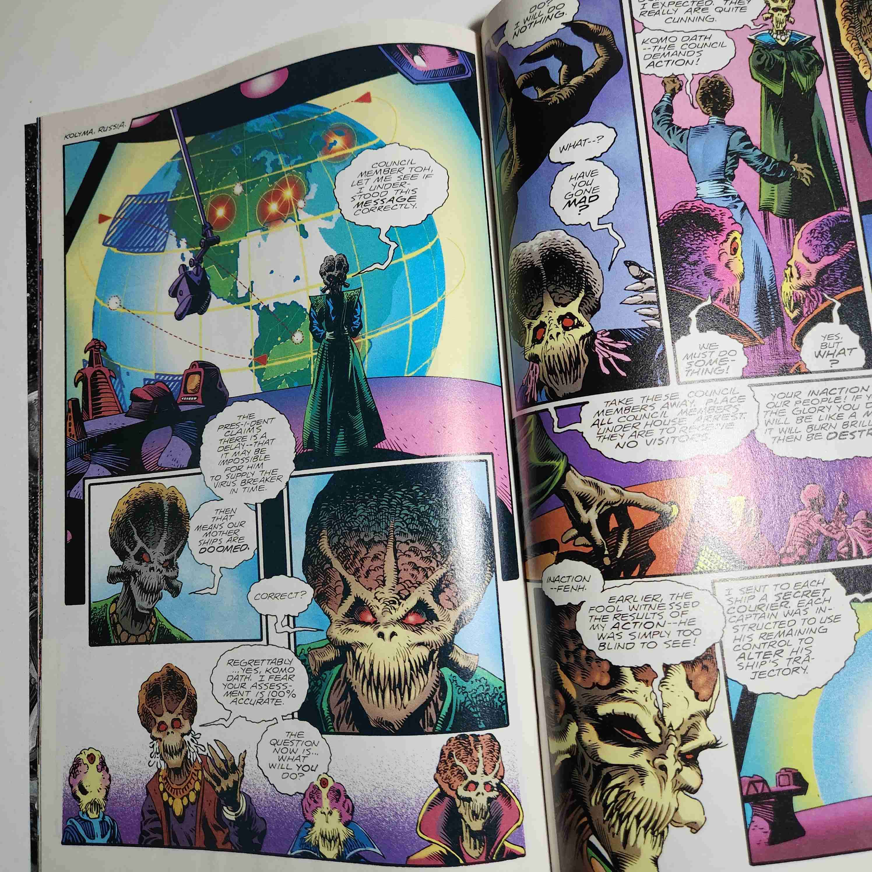COMIC MARS ATTACKS counterstrike 4 1995 🔫👽 - miniatura 5