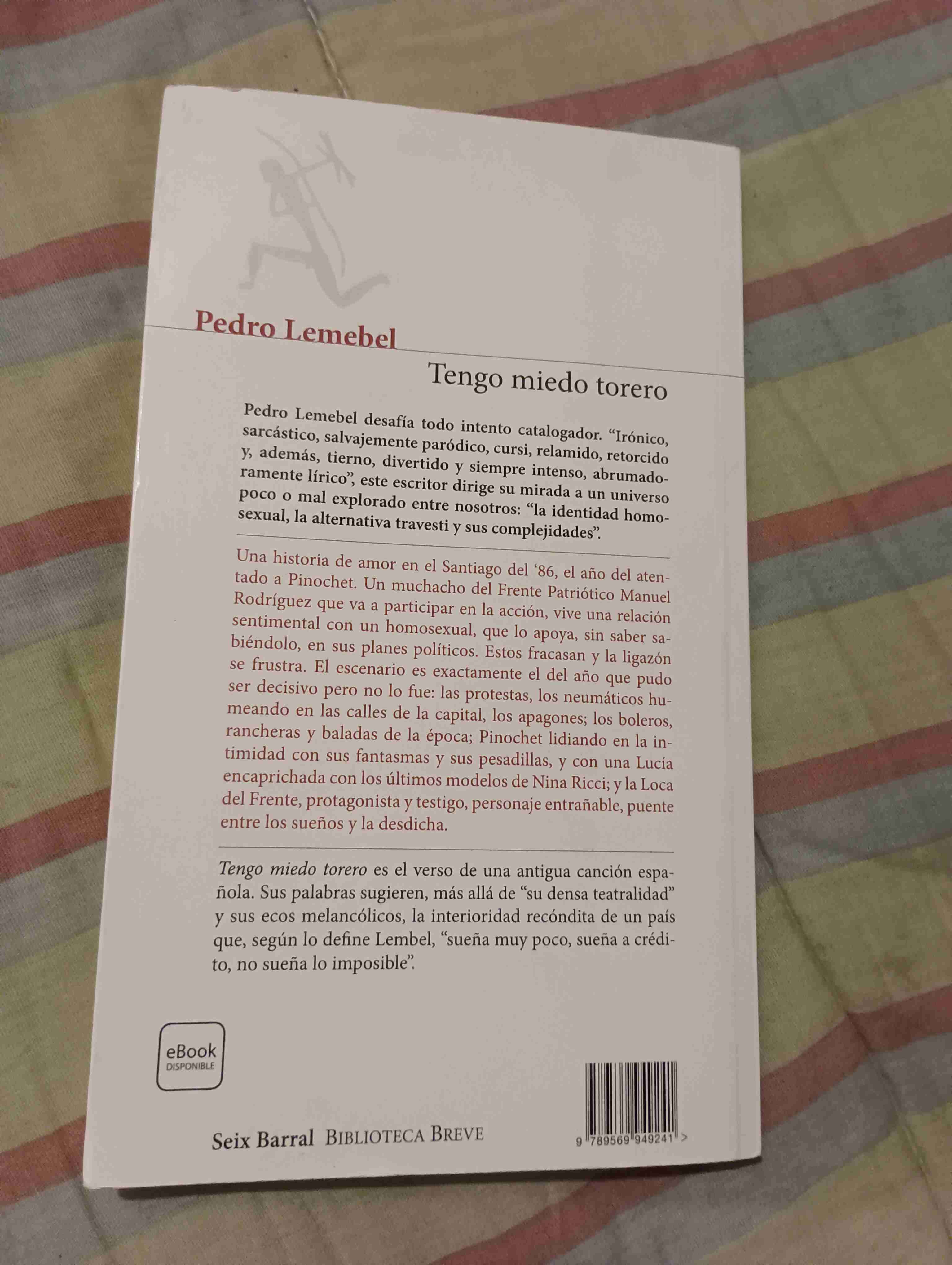 Libro 'Tengo miedo torero' de Pedro Lemebel - miniatura 2