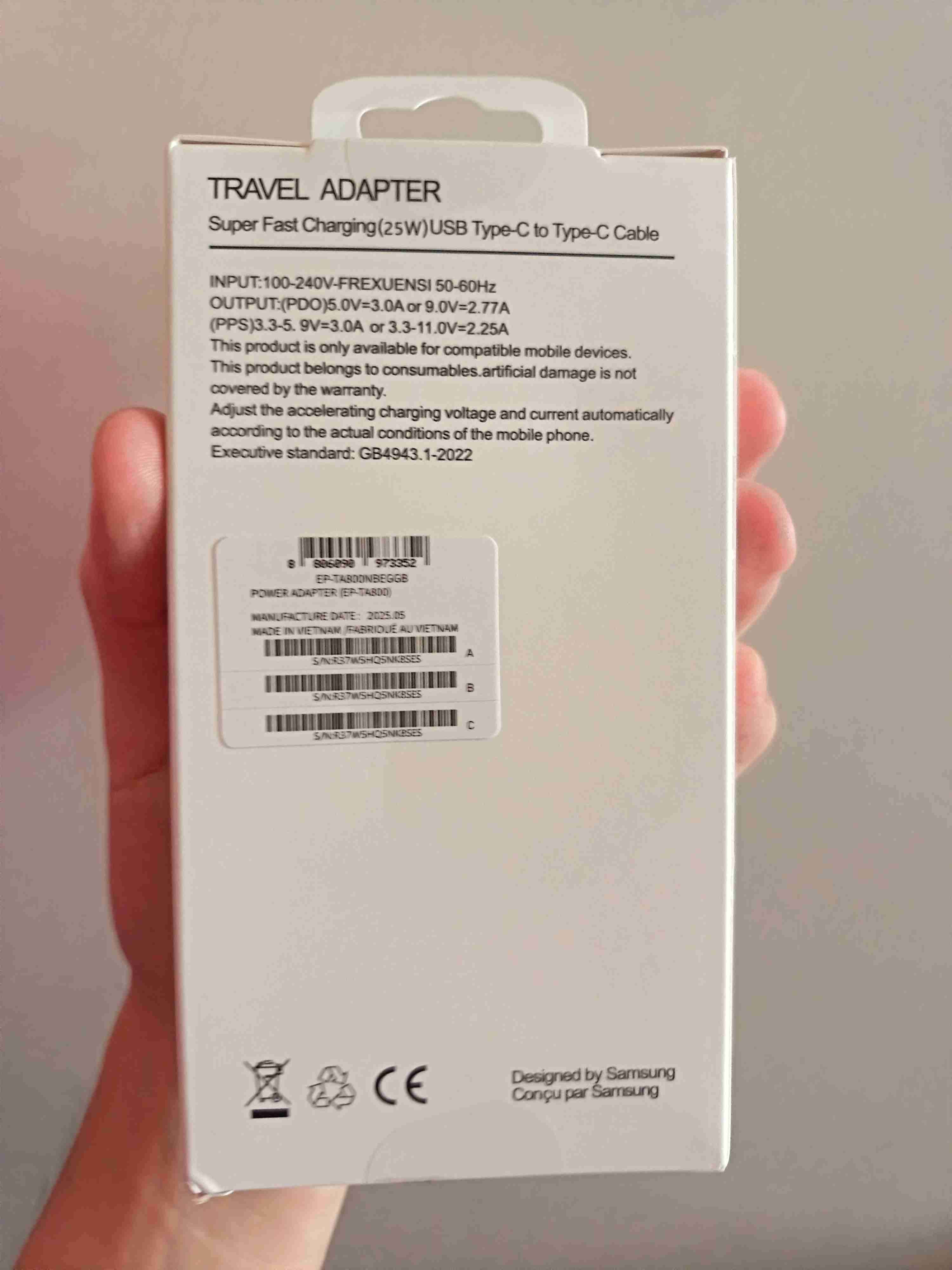 Cargador Samsung 25W USB-C - miniatura 2