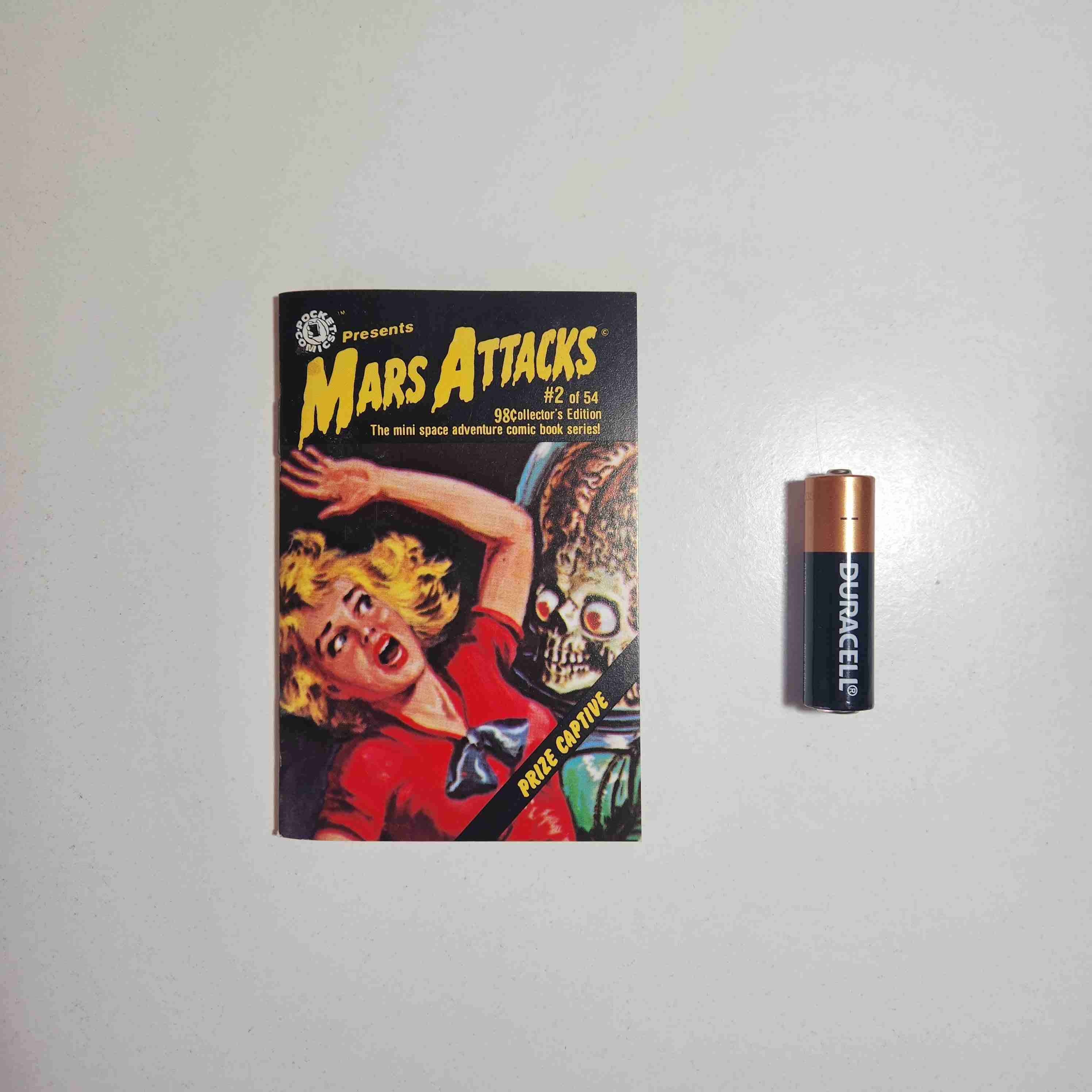 TOPPS, MINI COMIC MARS ATTACKS #2, 1988 🛸🔫🇺🇸 - miniatura 1