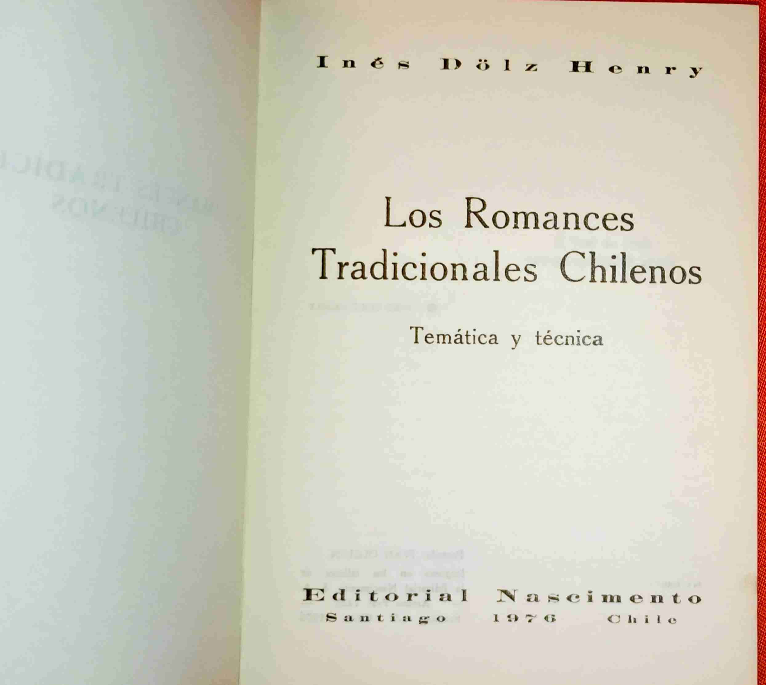Libro Romances Tradicionales Chilenos - miniatura 3