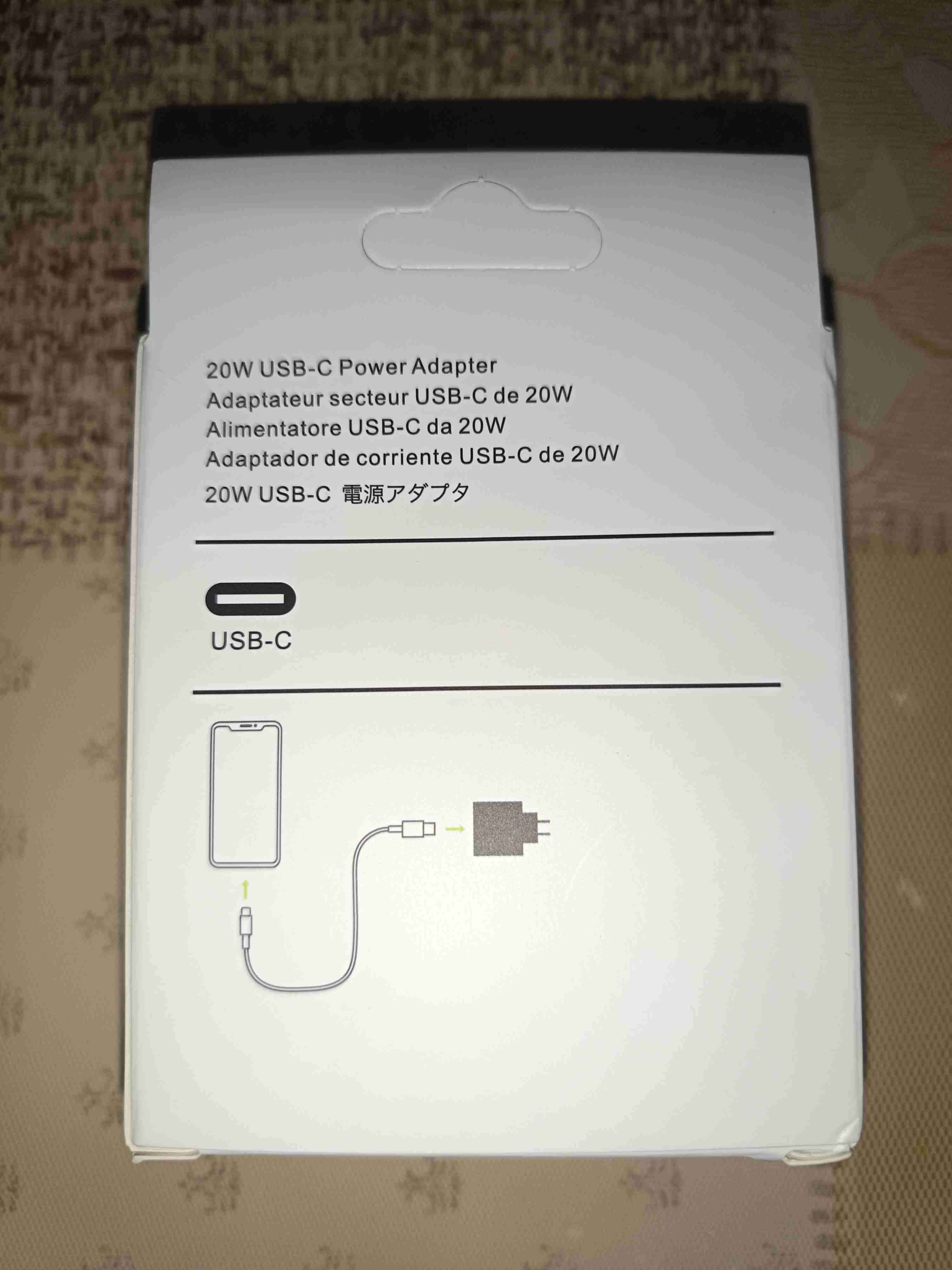 Adaptador de corriente Apple USB-C 20W Nuevo - miniatura 2