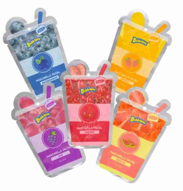 3 x 1.000  Mascarillas faciales de frutas