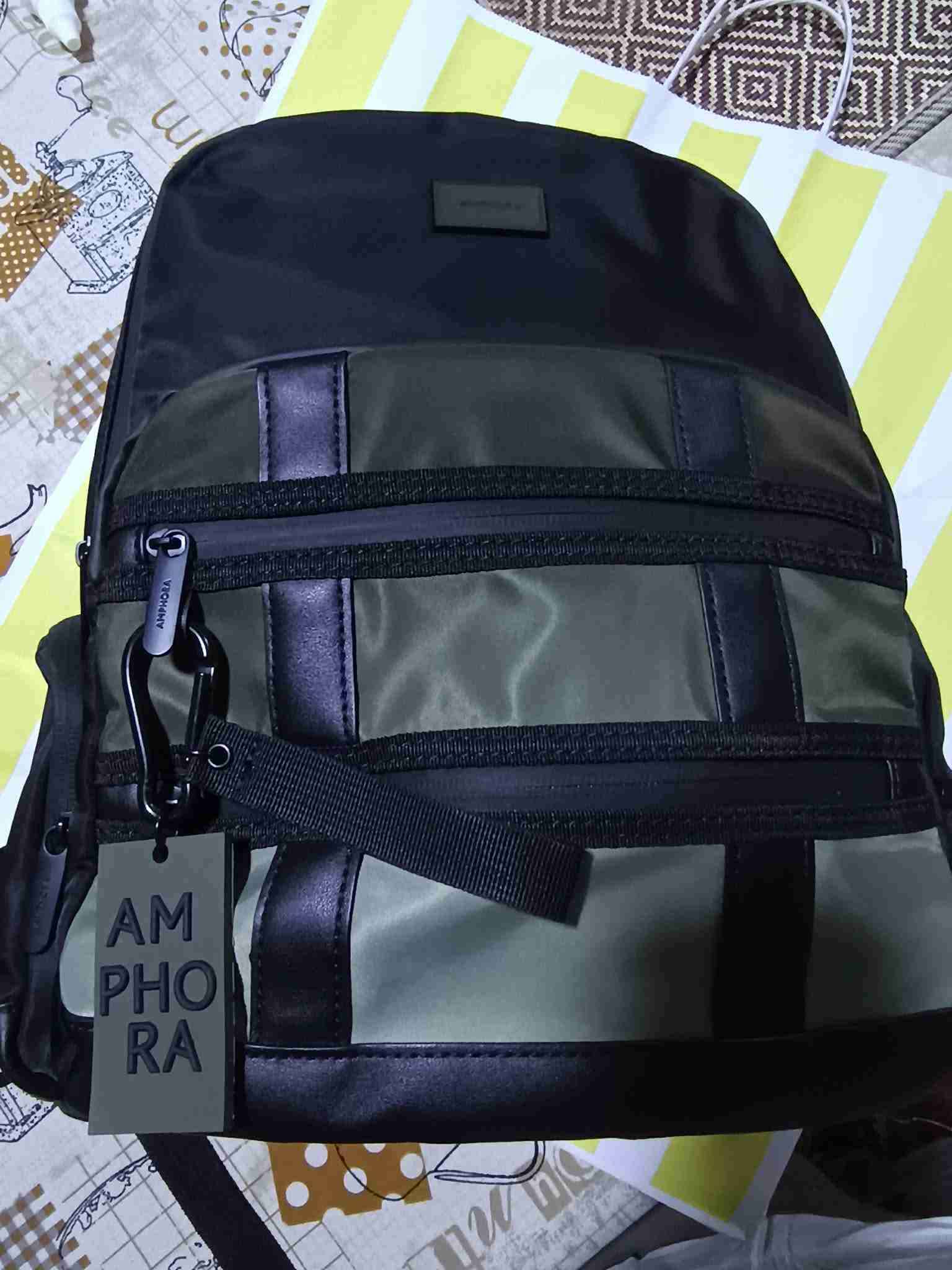 Mochila Amphora verde y negra - miniatura 1