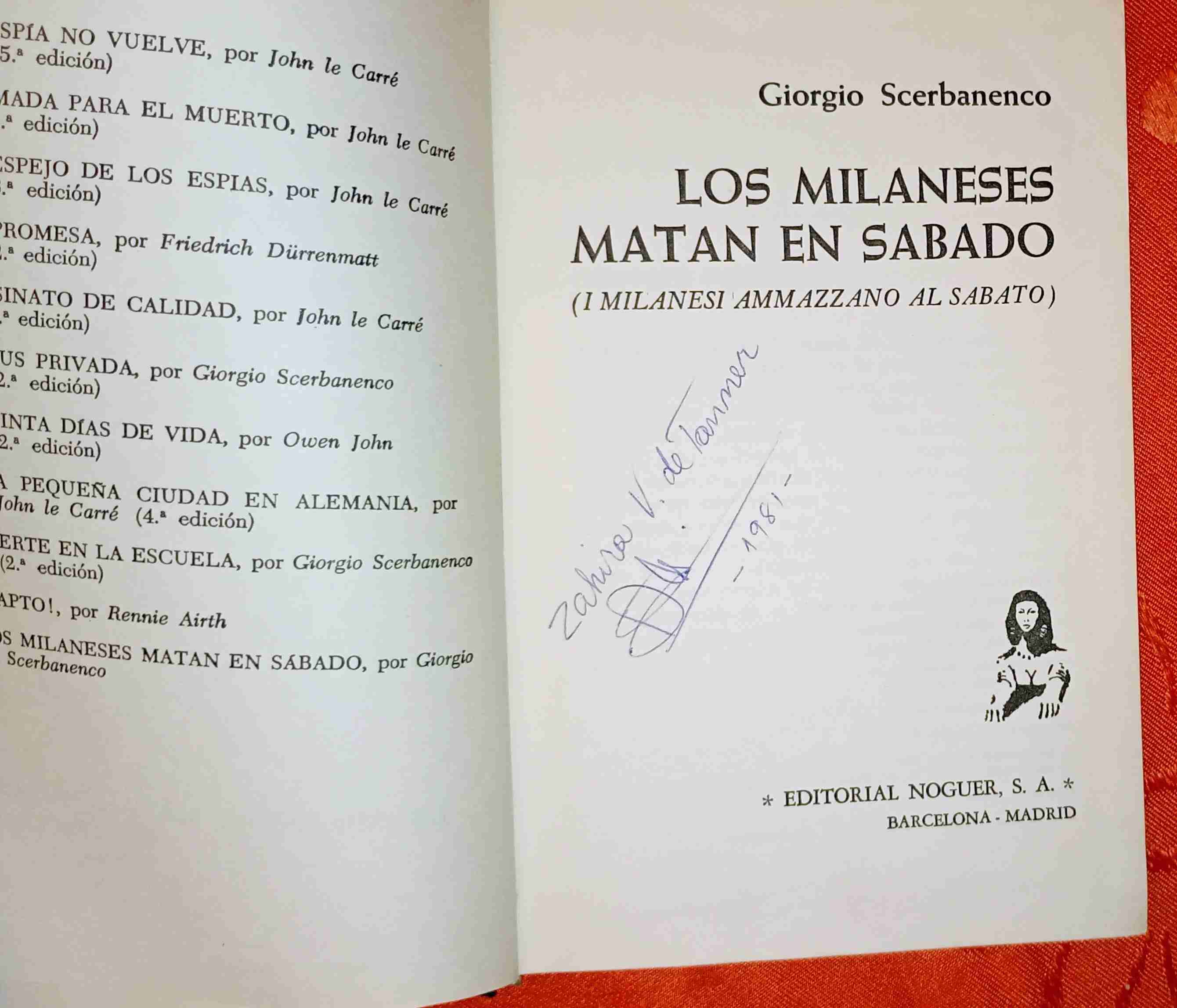 Libro 'Los milaneses matan en sábado' - miniatura 3