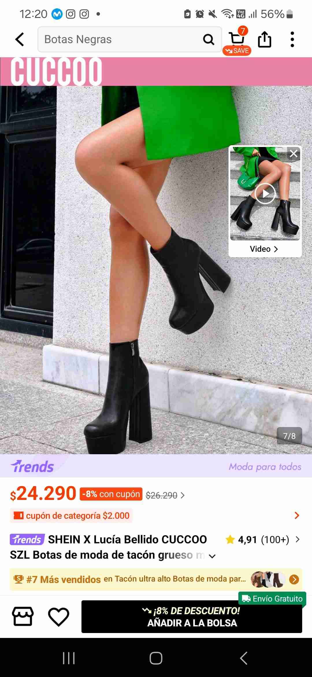 Botines negros de plataforma - miniatura 2