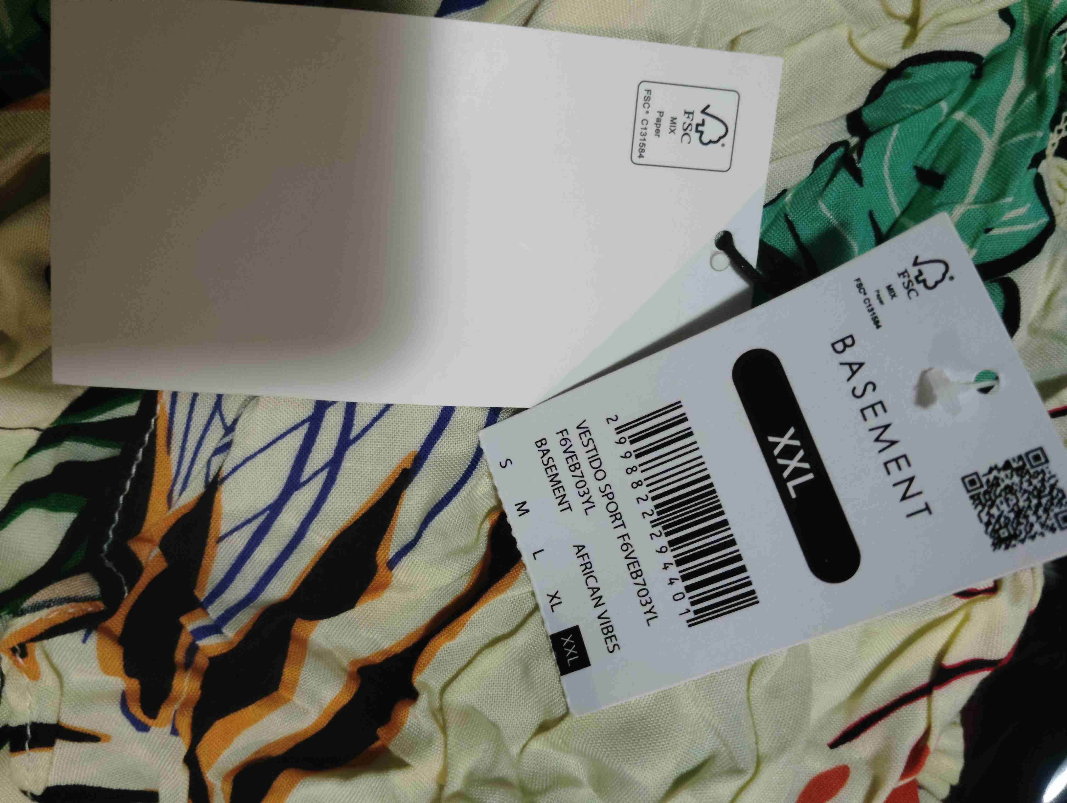 Vestido estampado tropical - miniatura 2