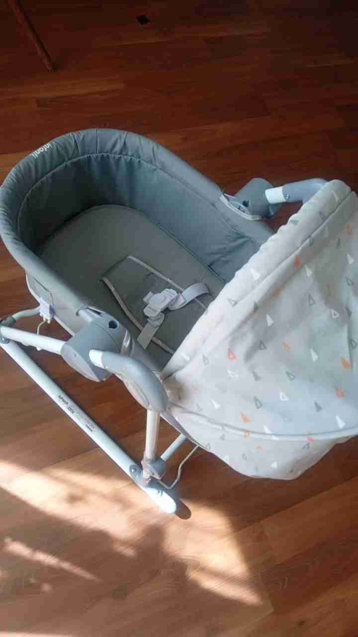 Cuna colecho gris claro - miniatura 1