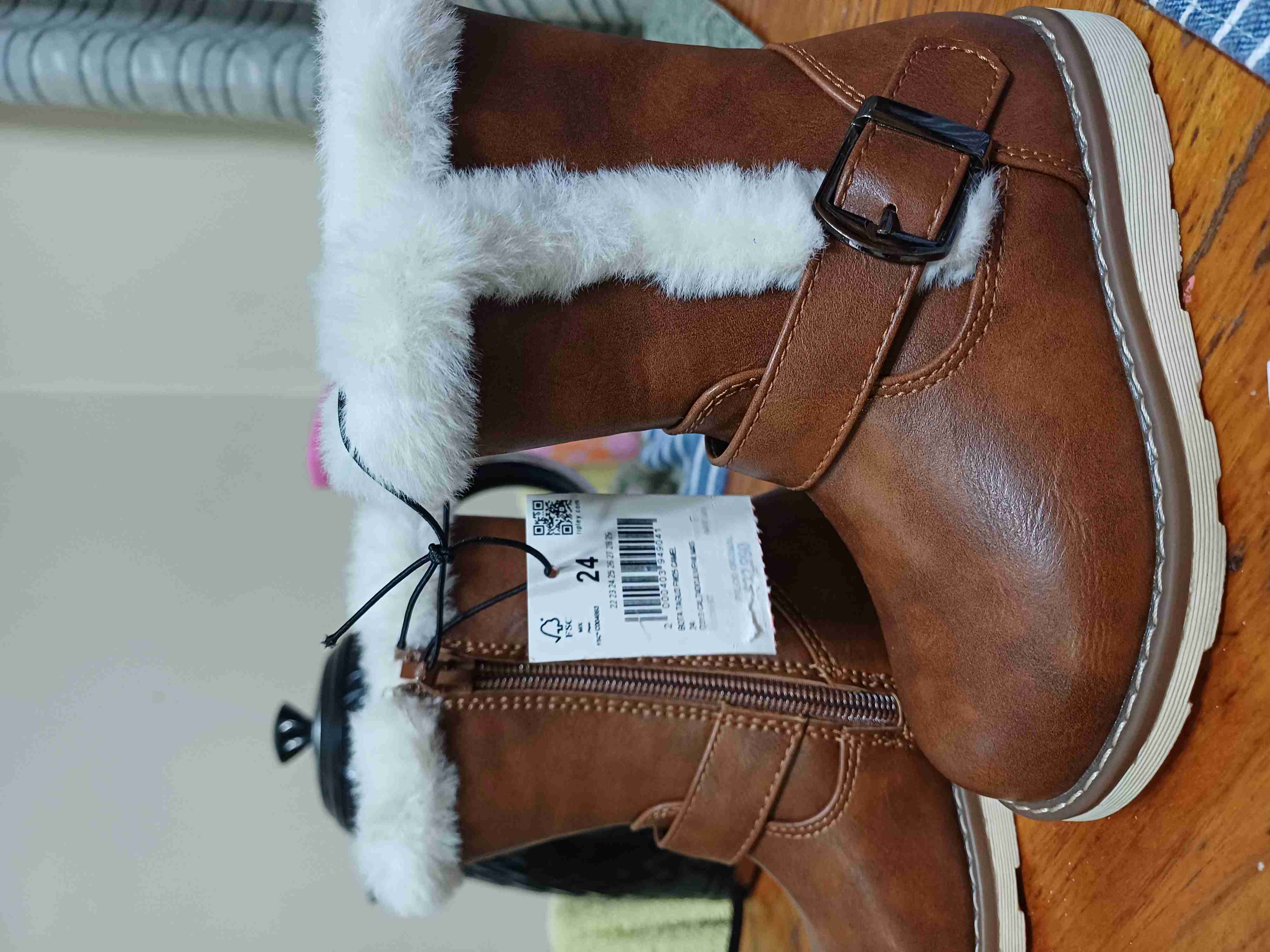 Botas camel niña con forro - miniatura 2