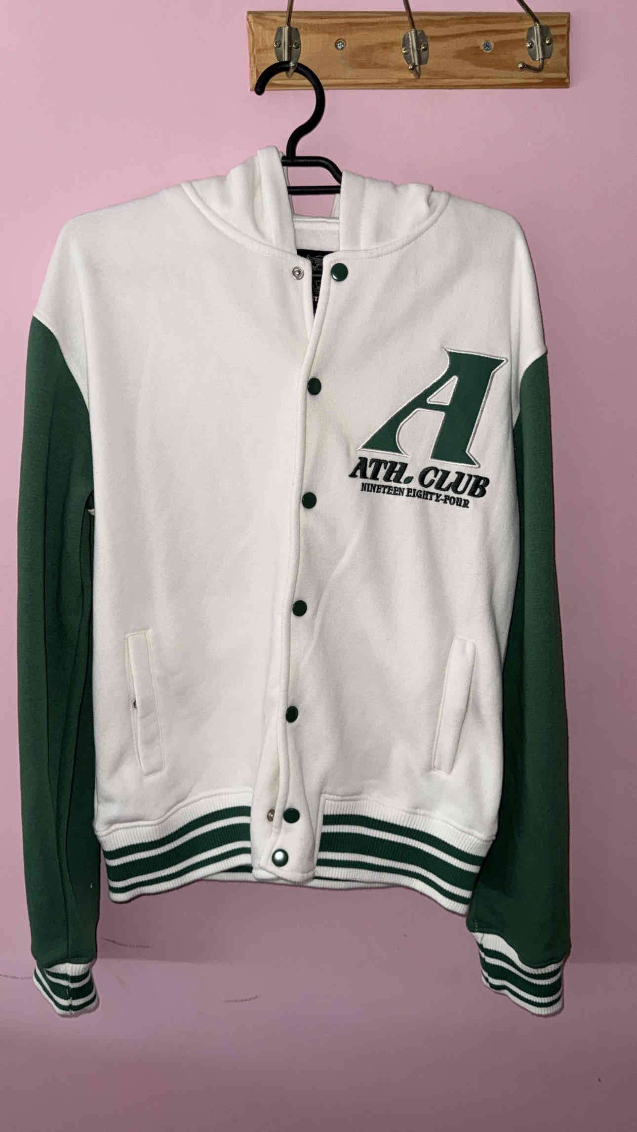 Chaqueta deportiva blanco con verde - miniatura 1