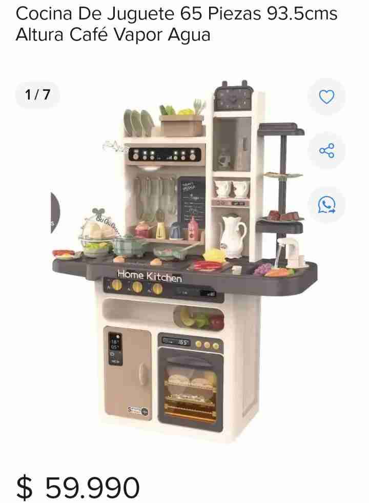 Cocina de juguete 65 piezas