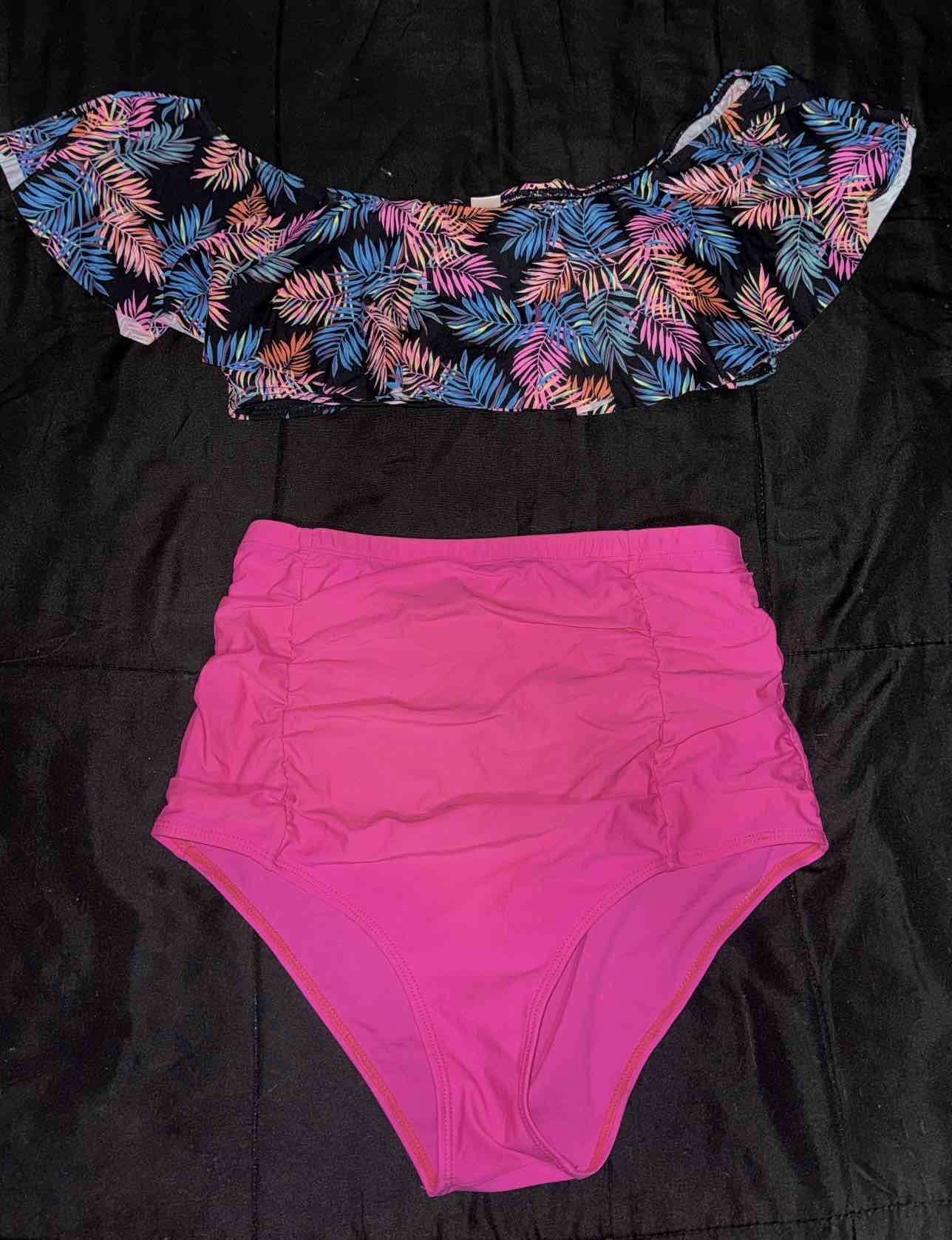 Bikini floral con un solo hombro - miniatura 2