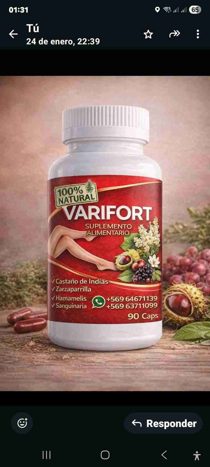 Suplemento alimentario Varifort 90 caps