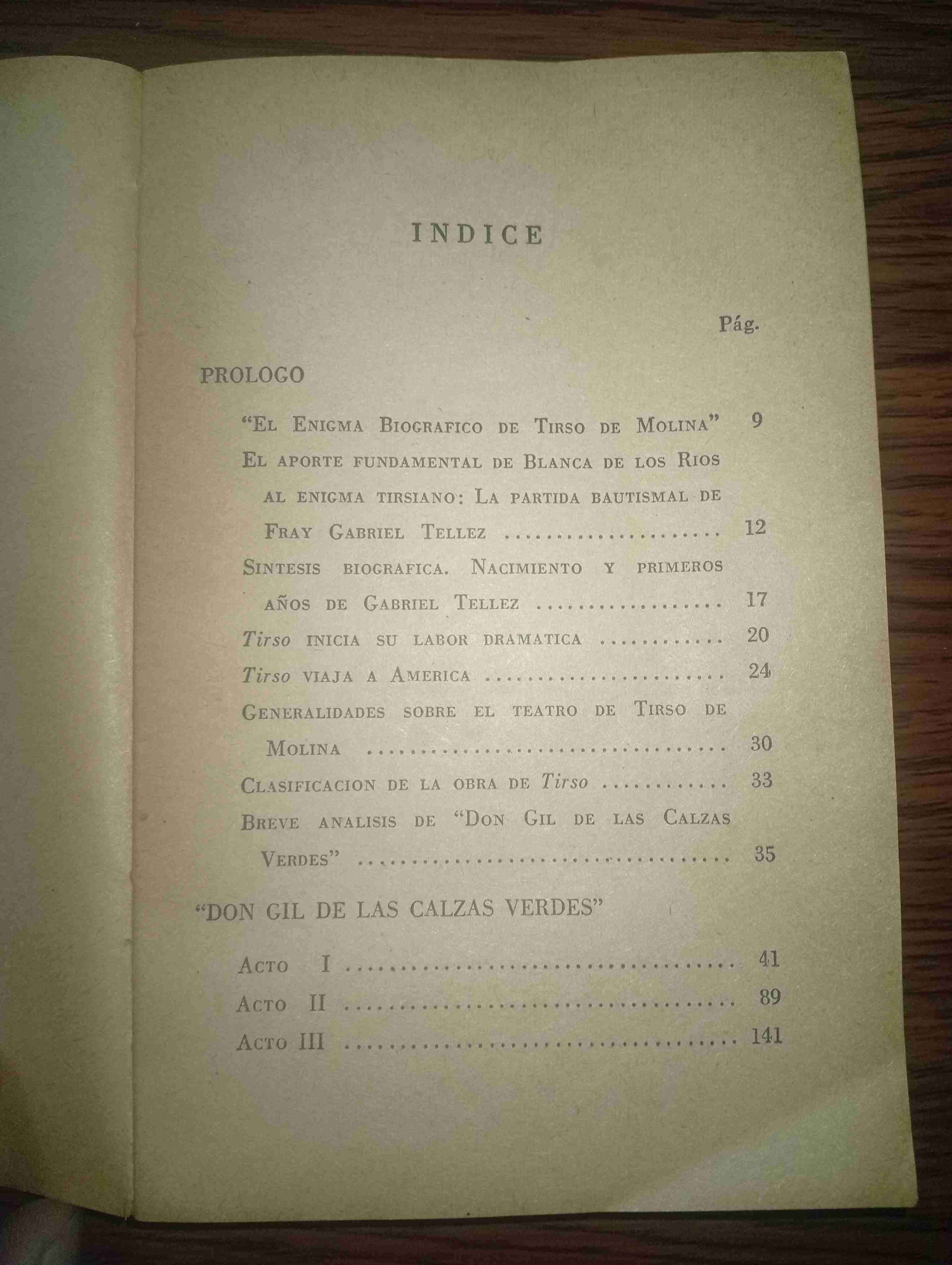 Libro Don Gil de las calzas verdes año 1954 - miniatura 3