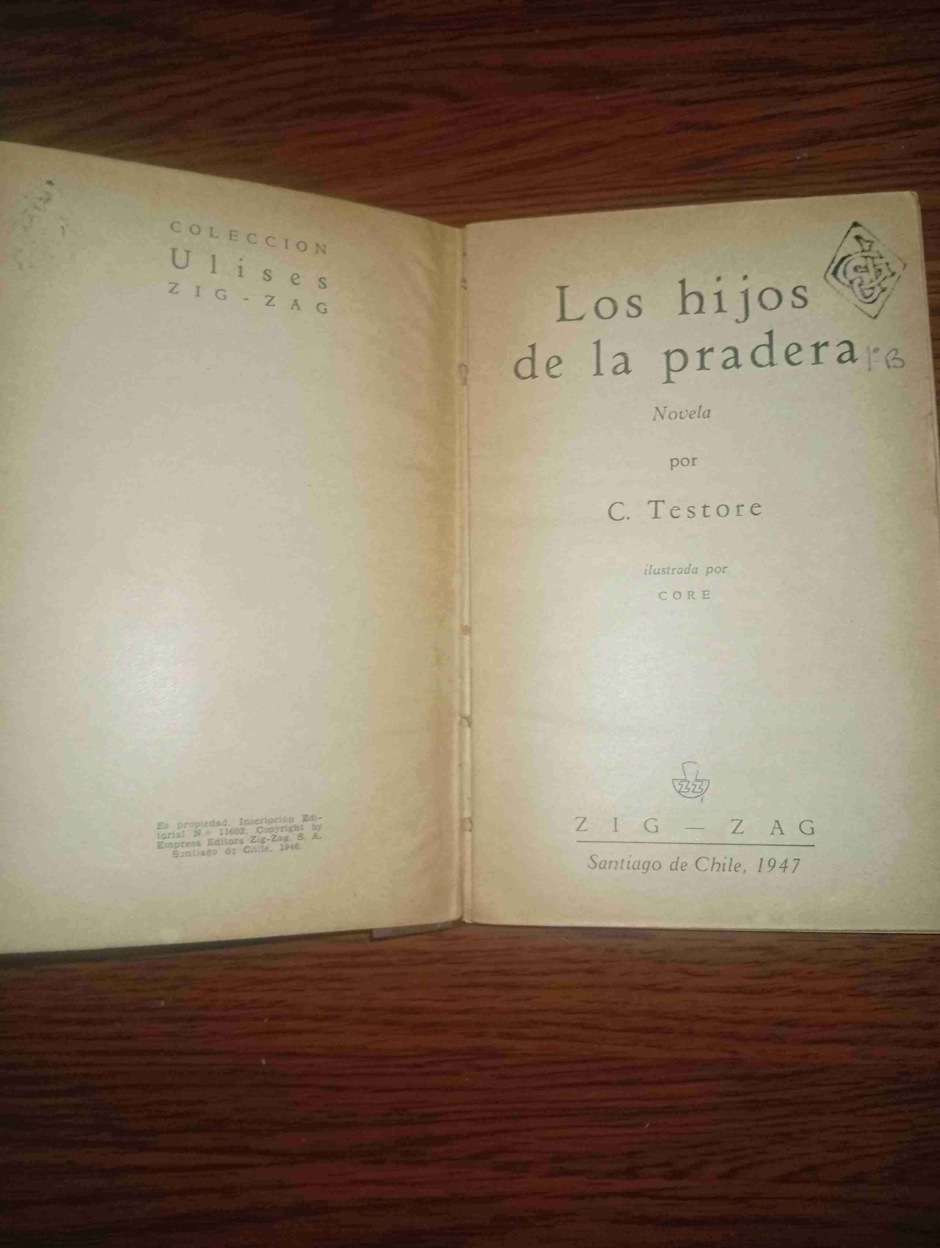 Libro 'Los hijos de la pradera' años 1946 - miniatura 3